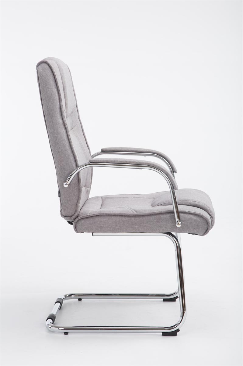 Silla Cantiléver XXL Attila Tapizada en Tela