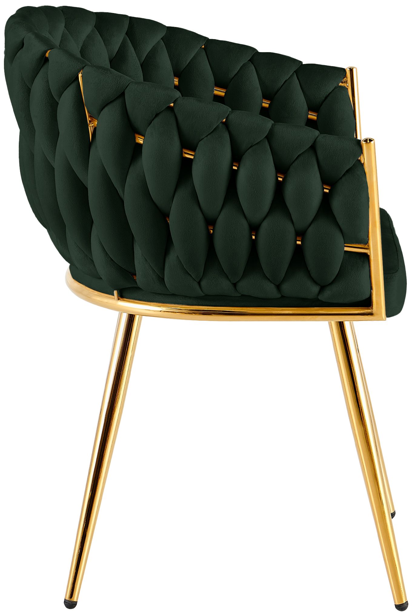 Silla de comedor Molise terciopelo dorado elegante y cómoda para tu hogar