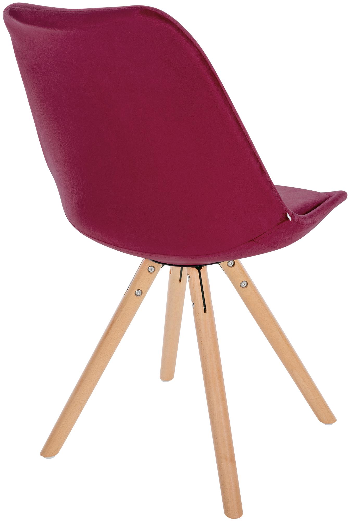 Silla de salón Sofia tapizada en terciopelo