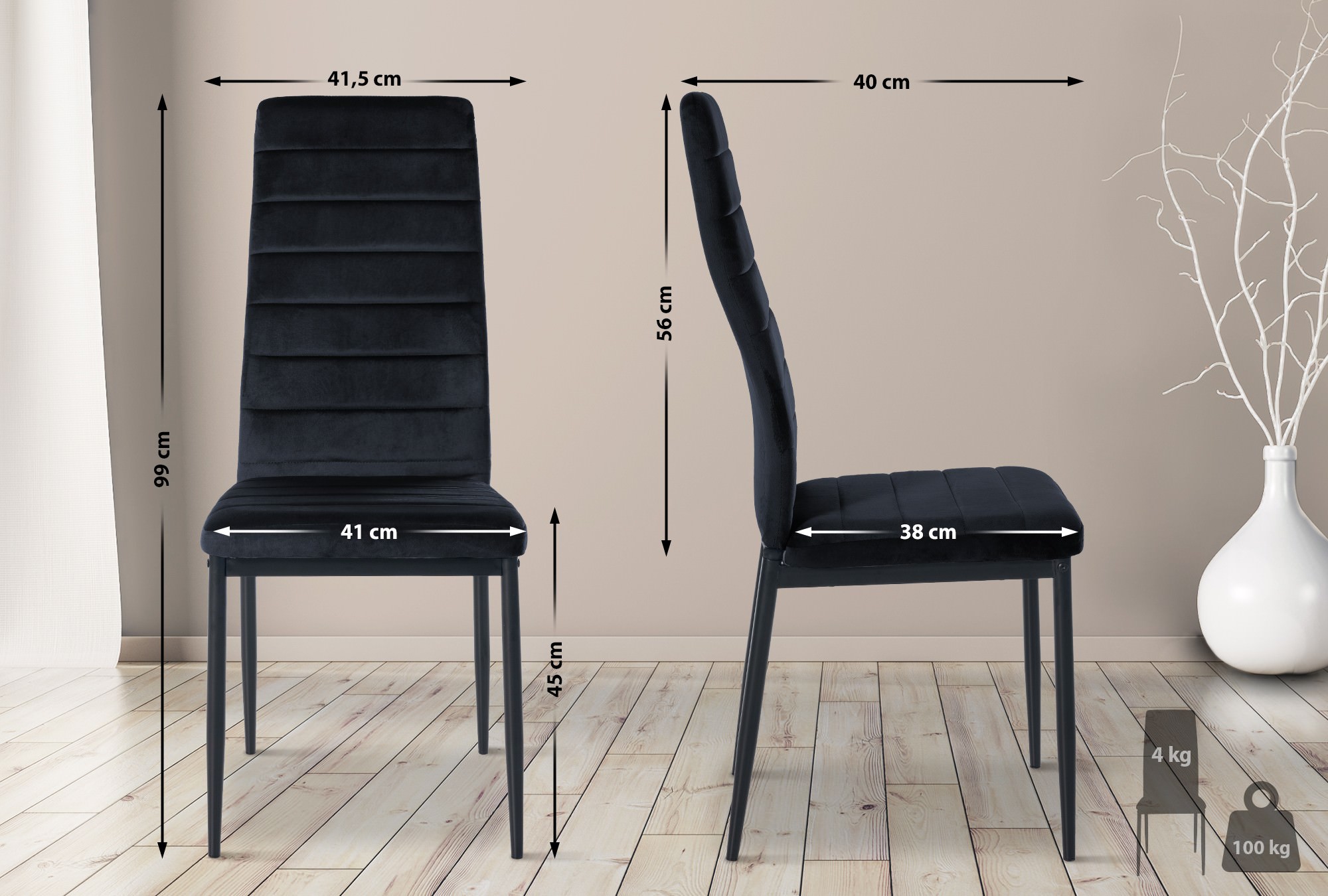 Set de 6 sillas de comedor Mayfair