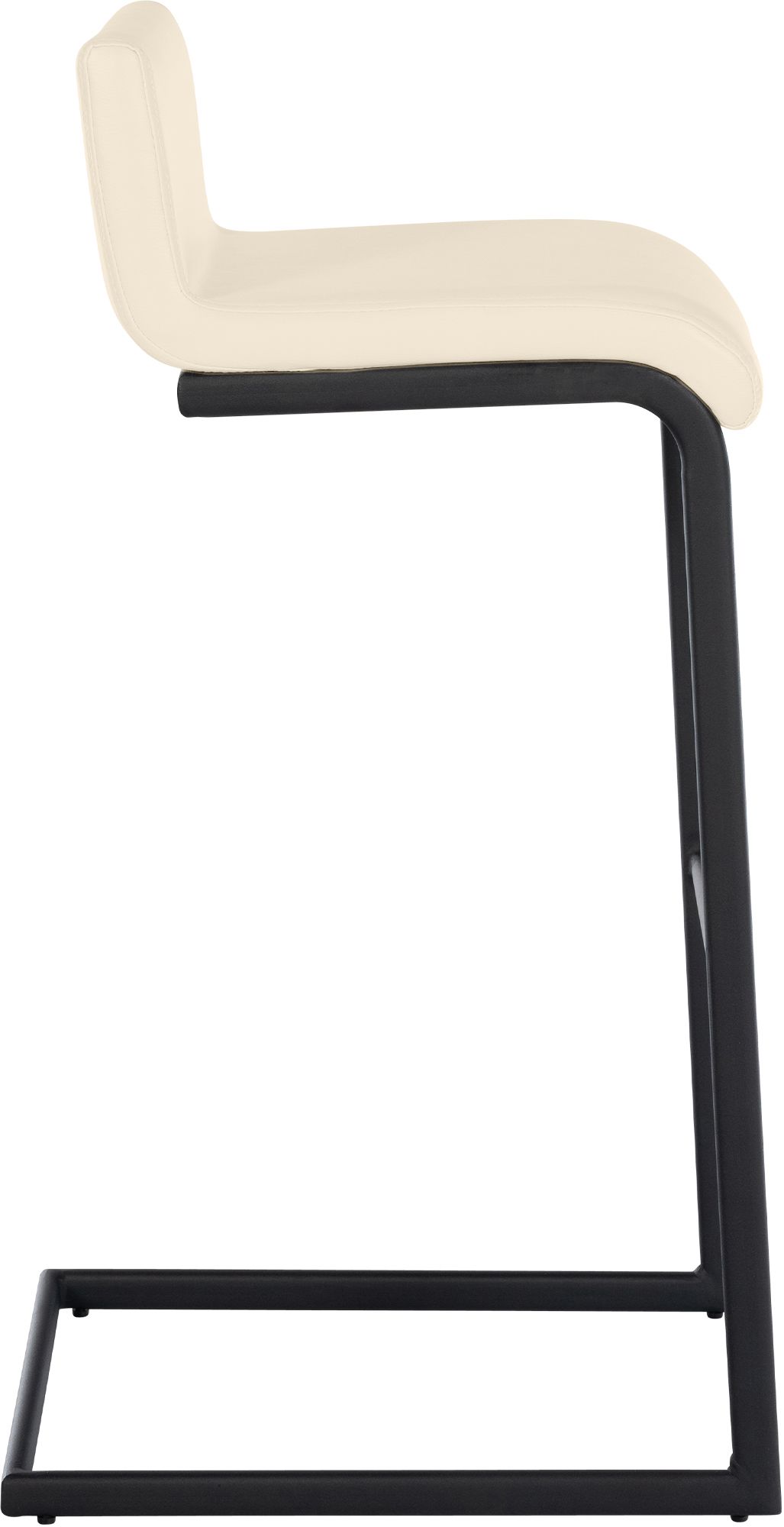 Set de 2 Taburetes de Bar Newport, Estructura de Metal Negro