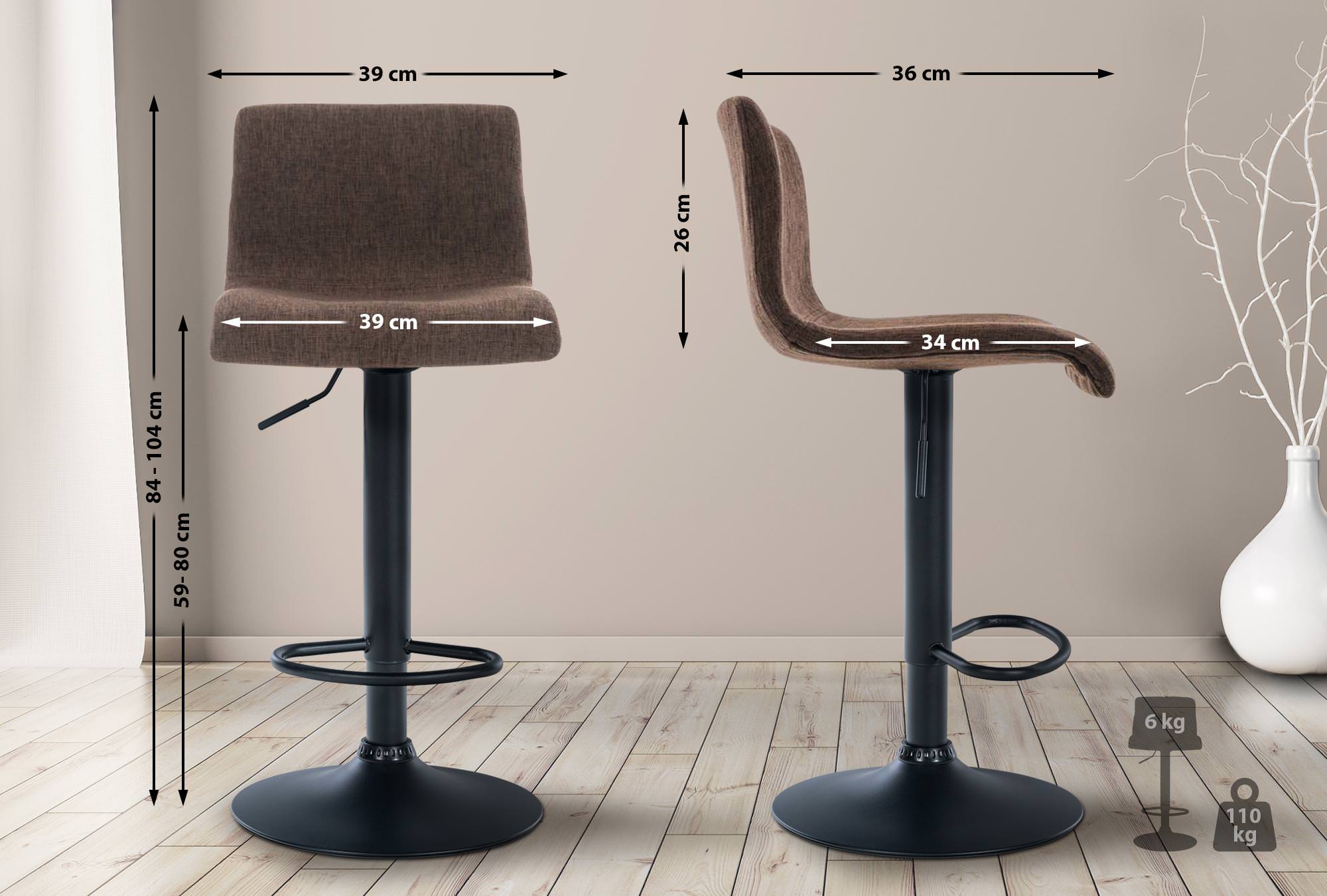 Taburete de Bar Hover en Tela