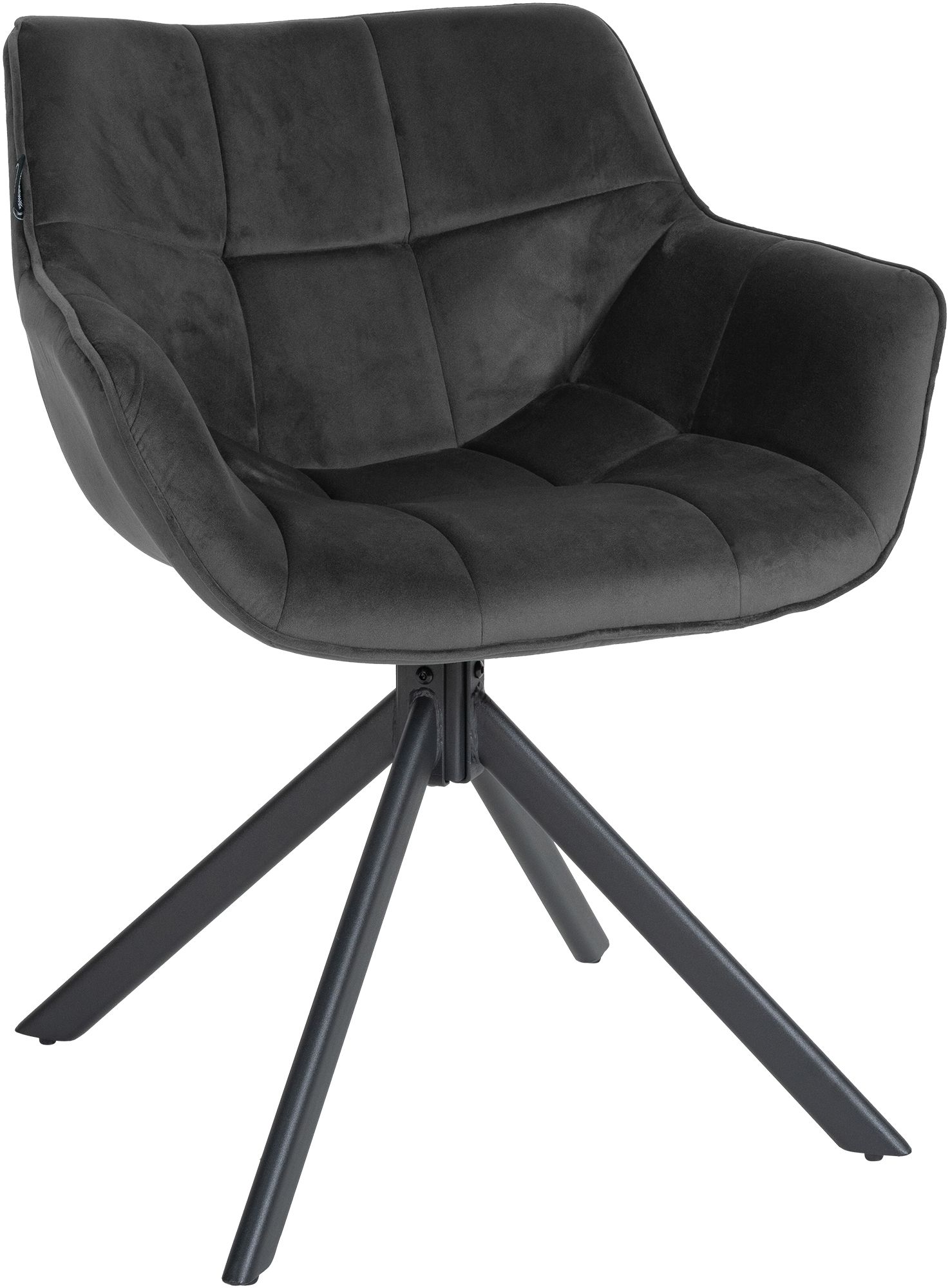 Silla de comedor Westport en terciopelo