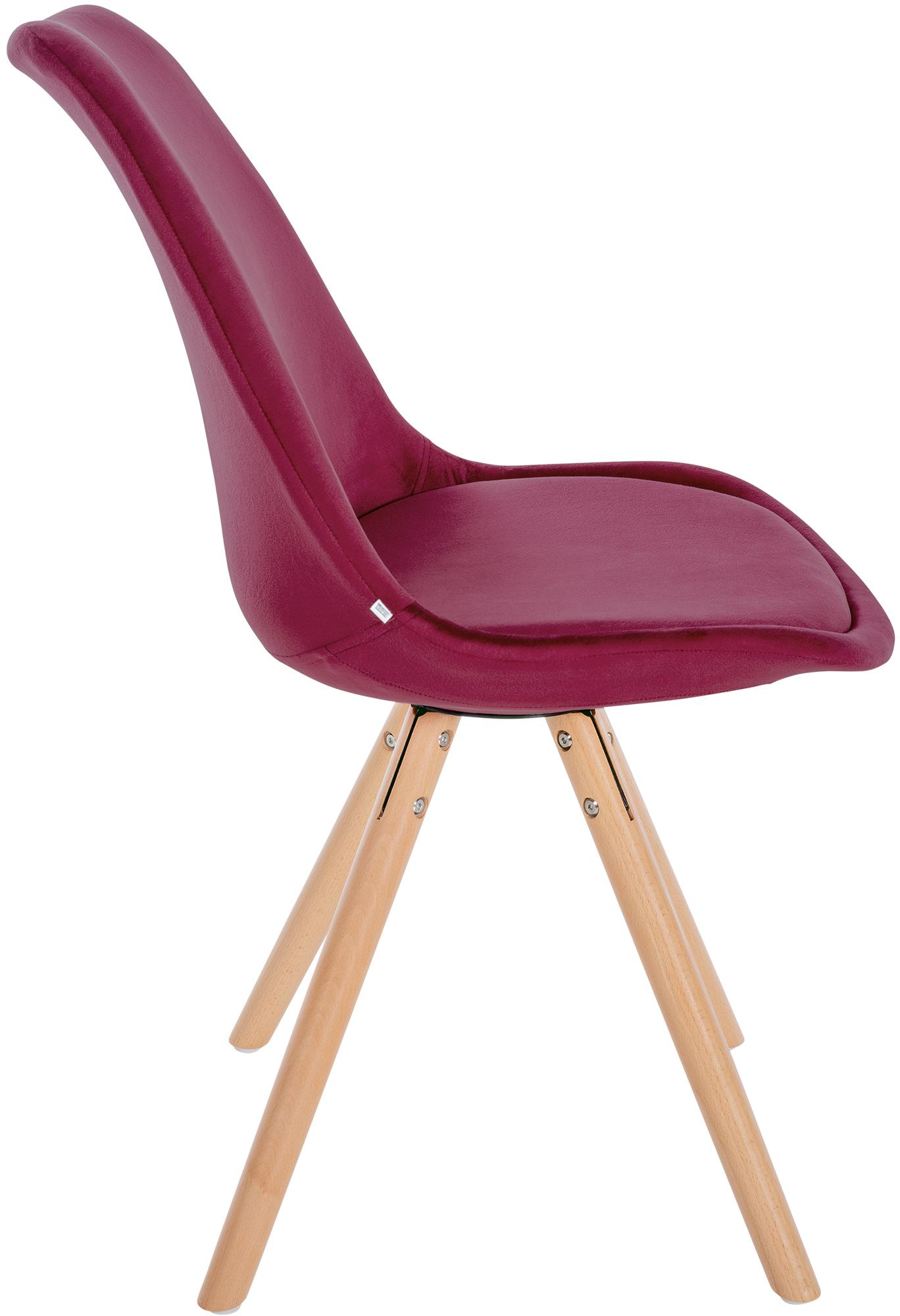 Silla de salón Sofia tapizada en terciopelo