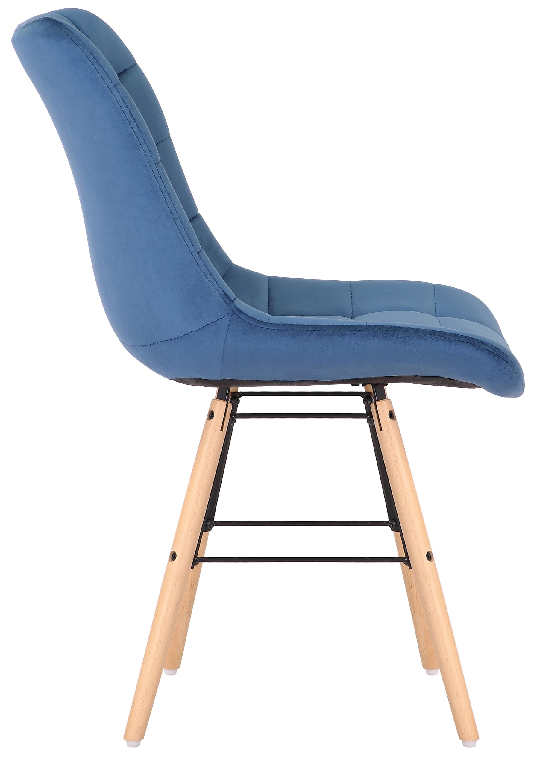 Silla de comedor Leni en terciopelo