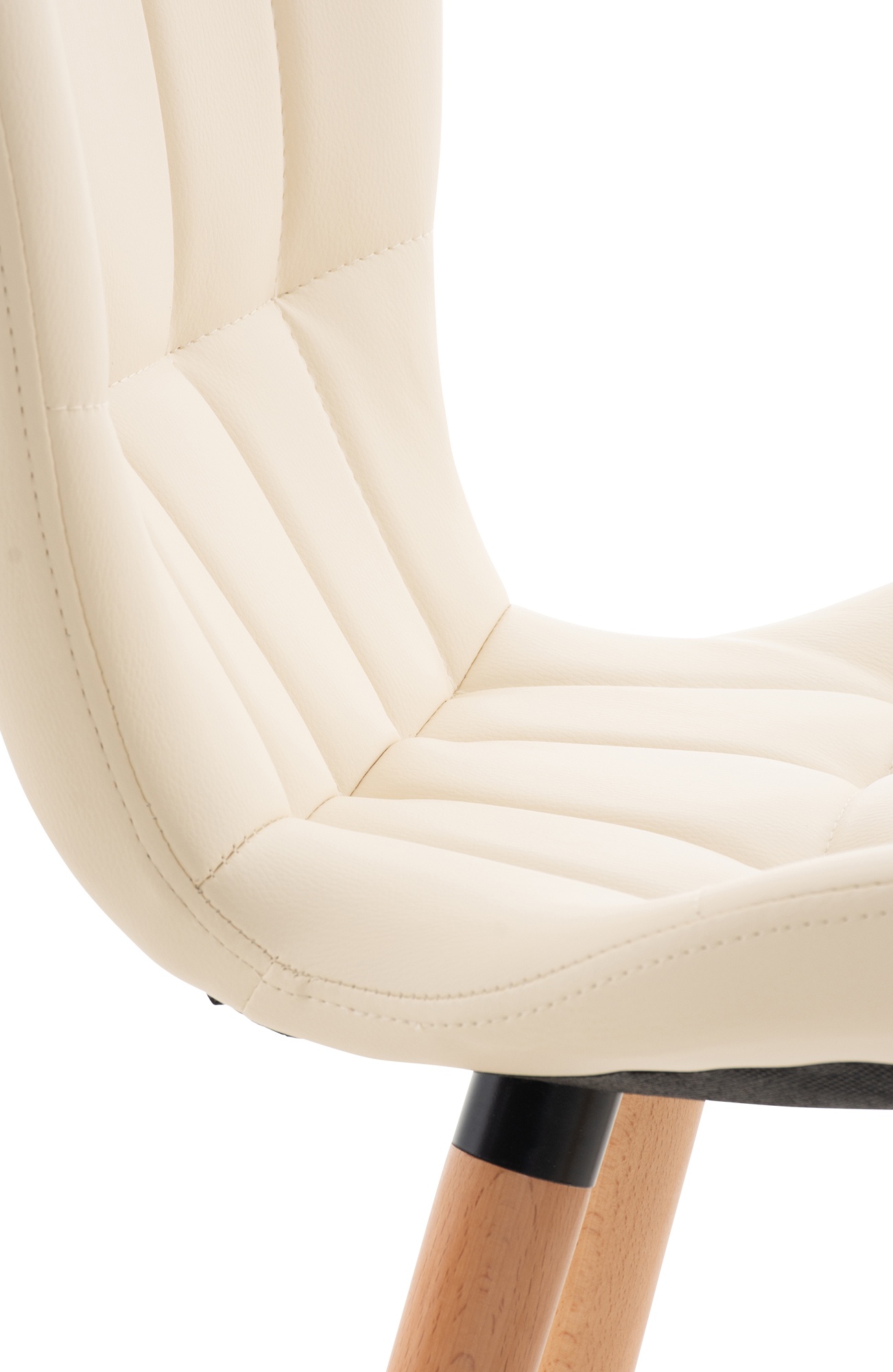 Silla de Comedor Elda Tapizada en Cuero Sintético