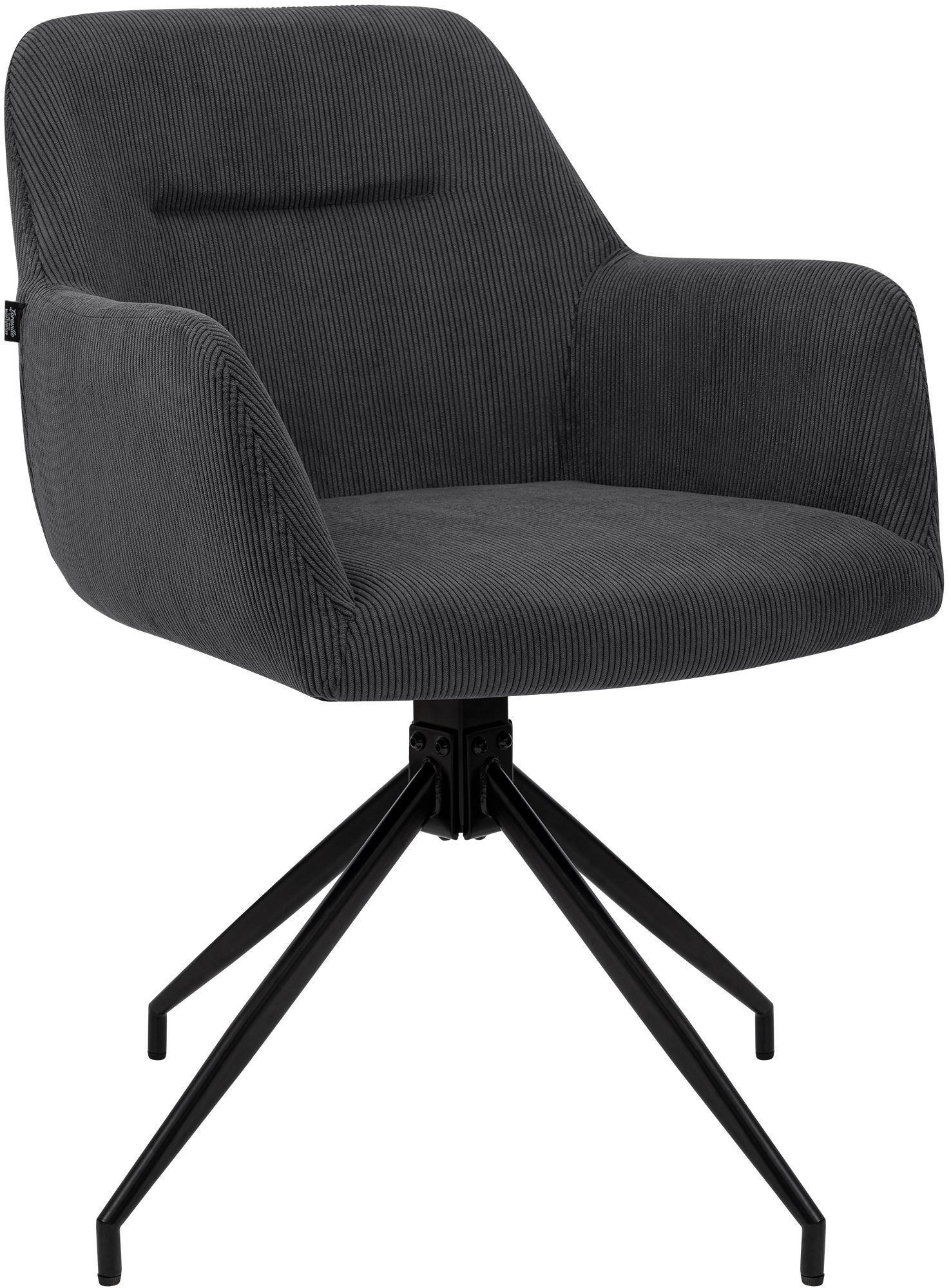 Silla de comedor Merlinda de pana