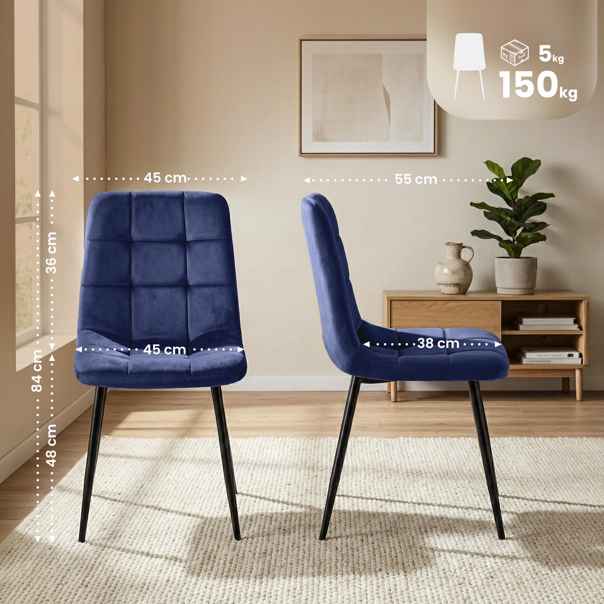 Juego de 4 sillas de comedor Antibes