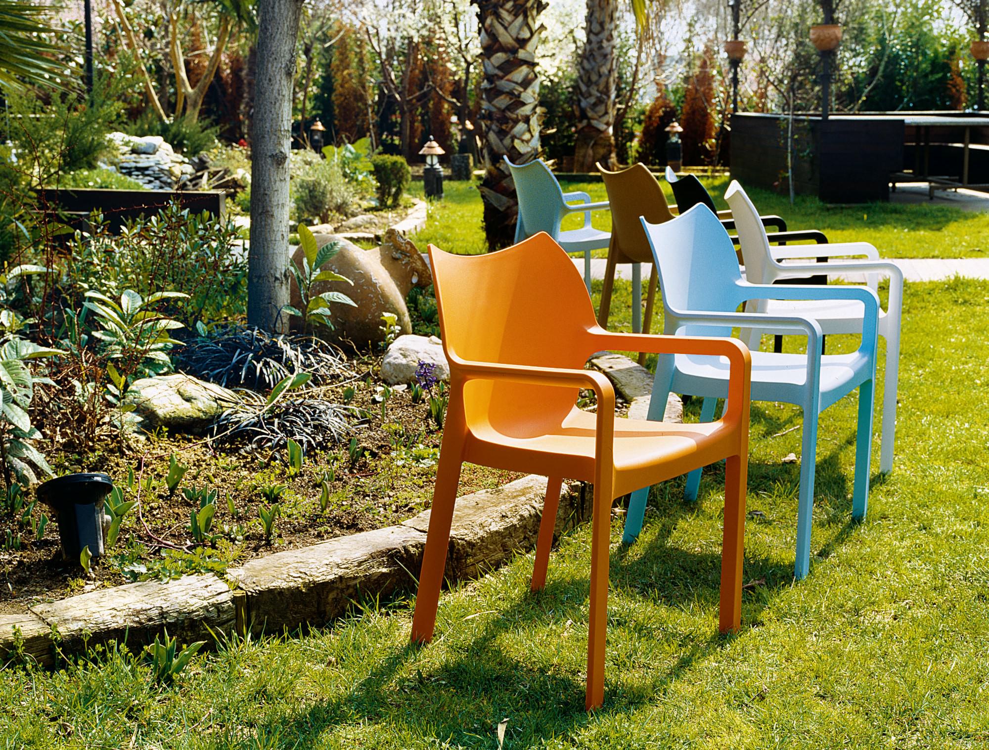 Silla de jardín Diva con reposabrazos