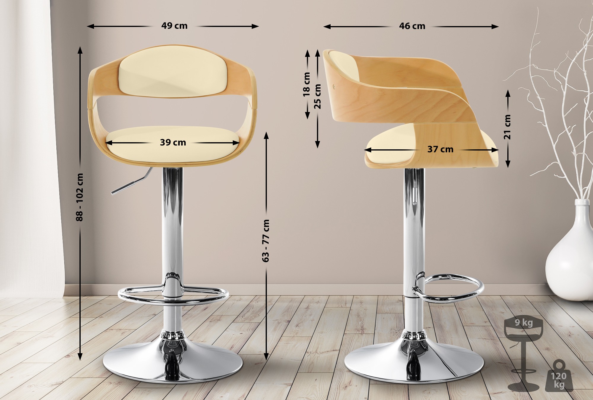 Taburete de bar Kingston