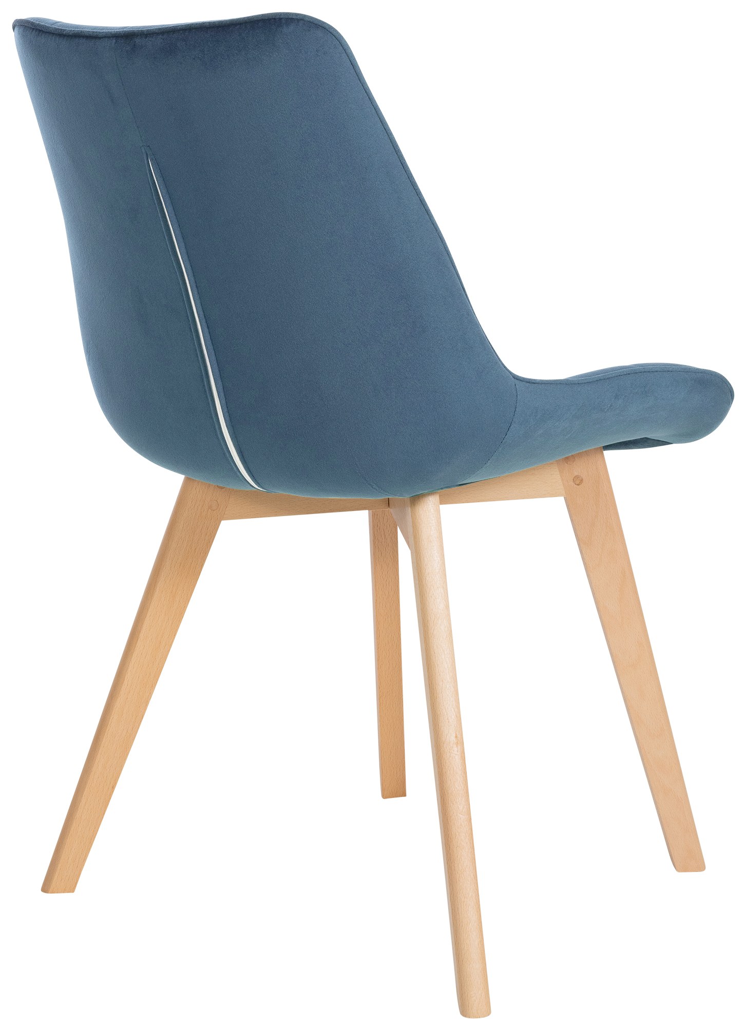 Silla de comedor Brook en terciopelo