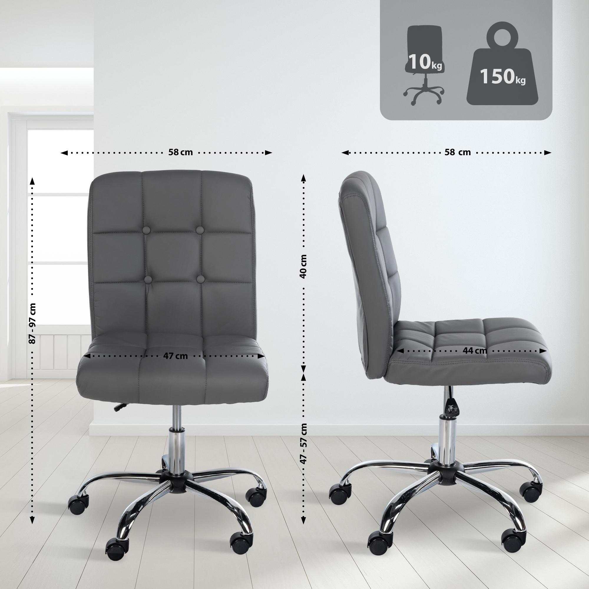 Silla de oficina Trenton polipiel