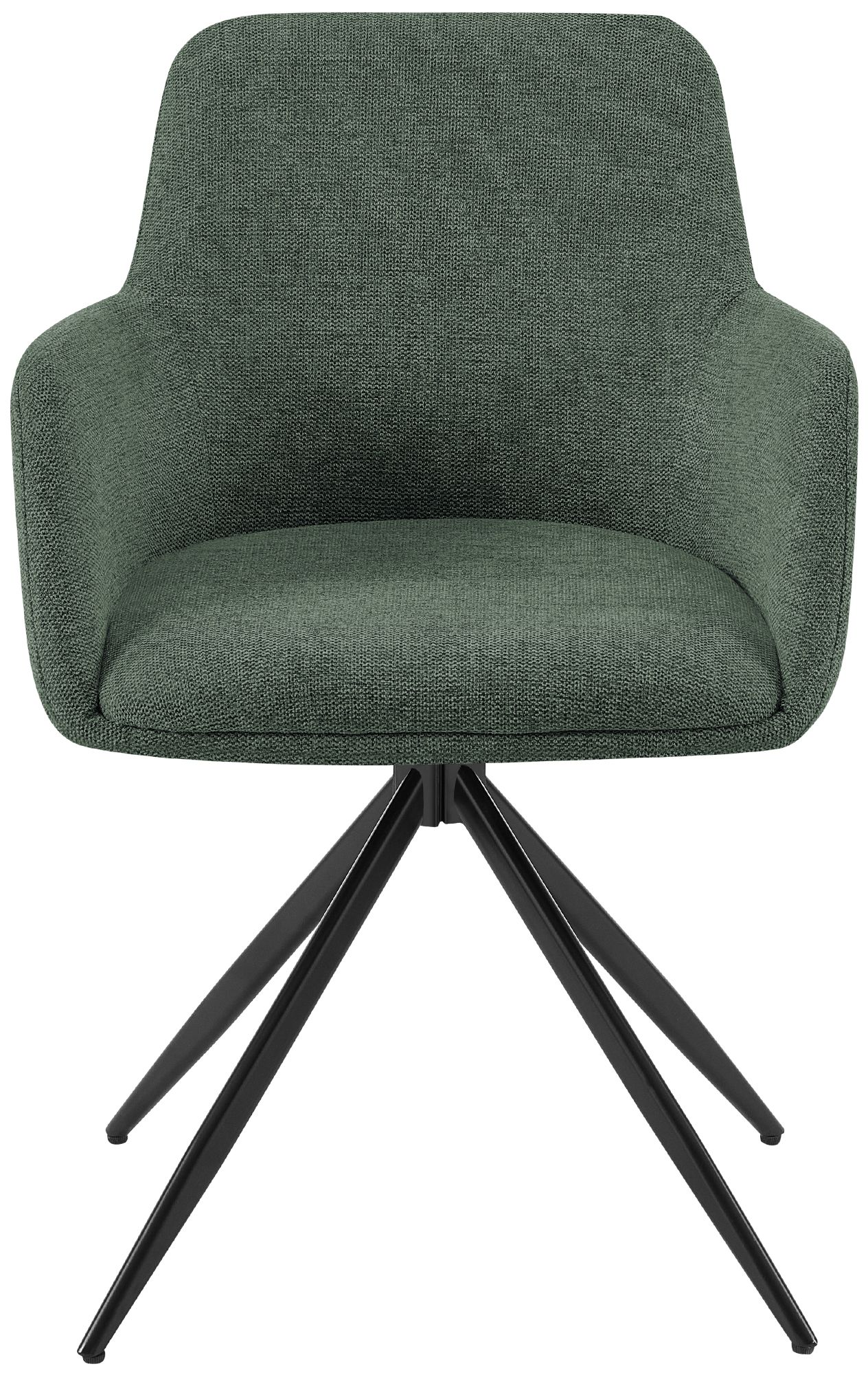 Silla de comedor Olema tapizada en tela