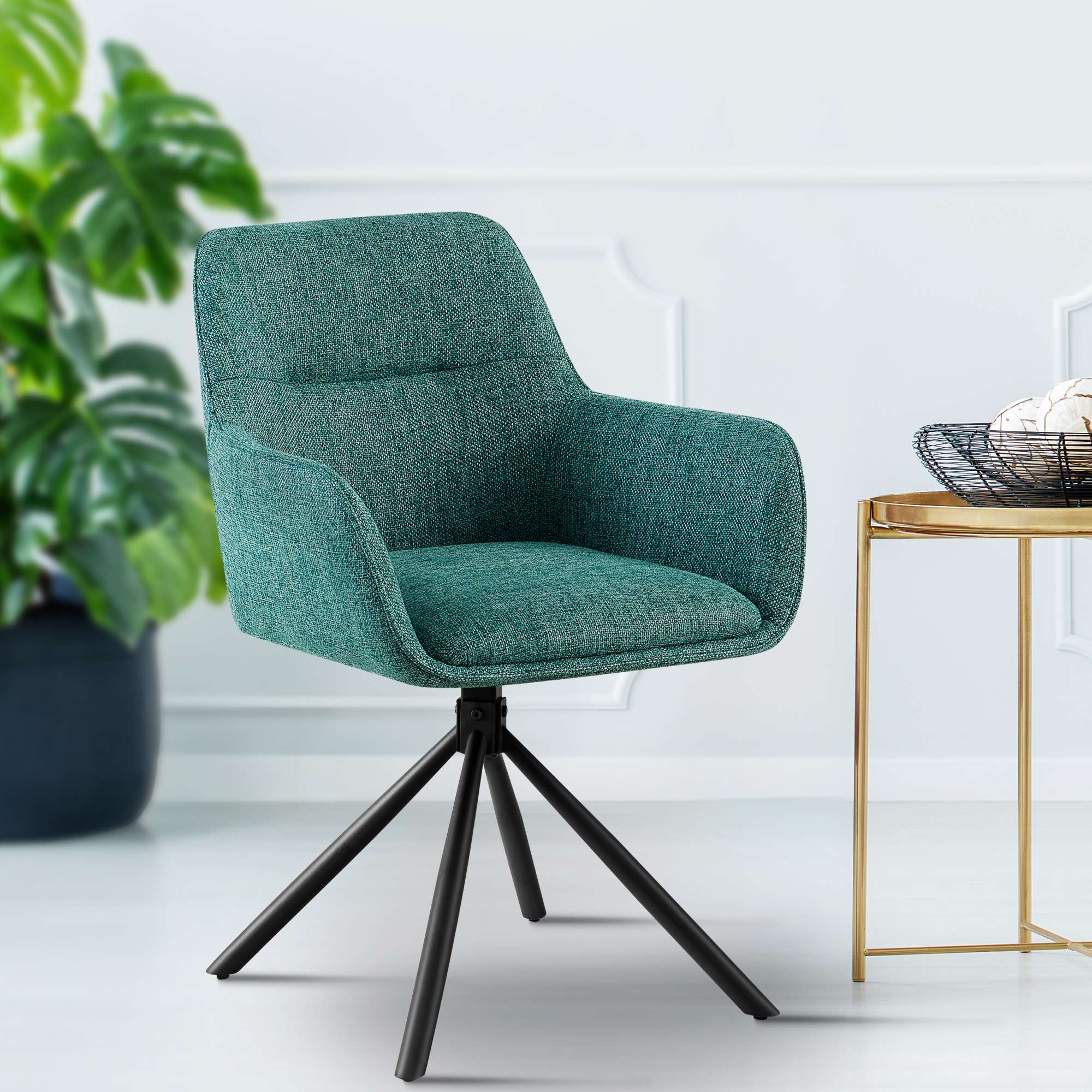 Silla de tela Tipton