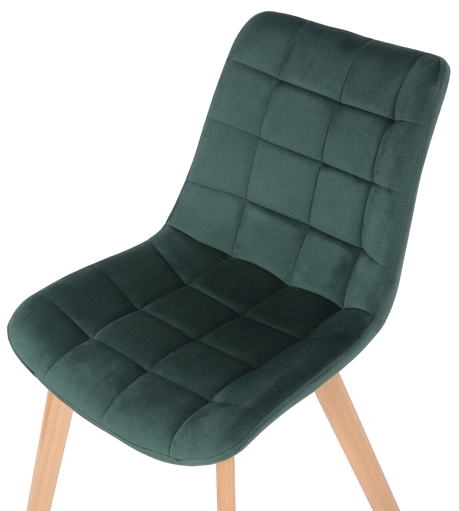 Silla de comedor Passaic en terciopelo