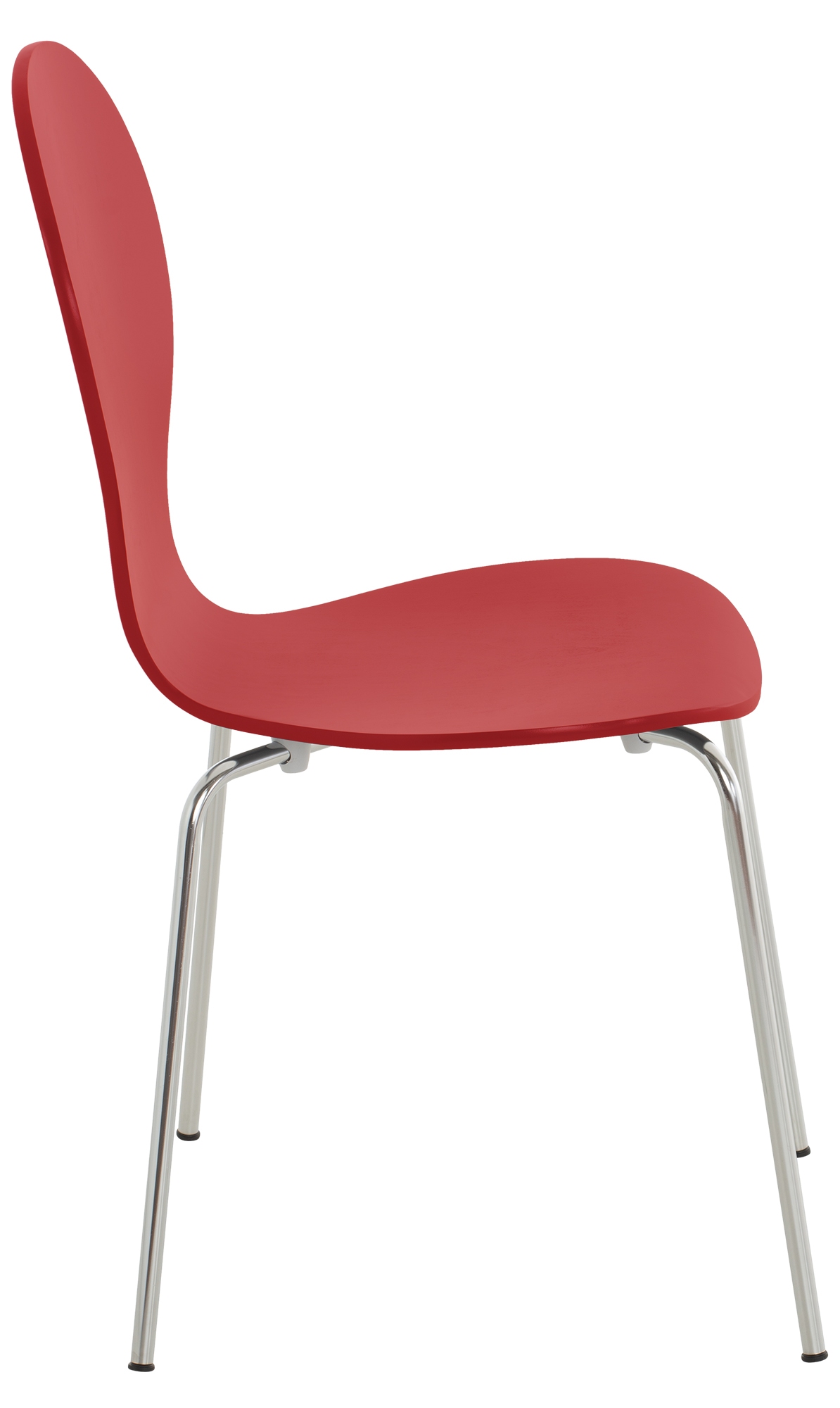 Silla De Comedor Apilable Diego Rojo
