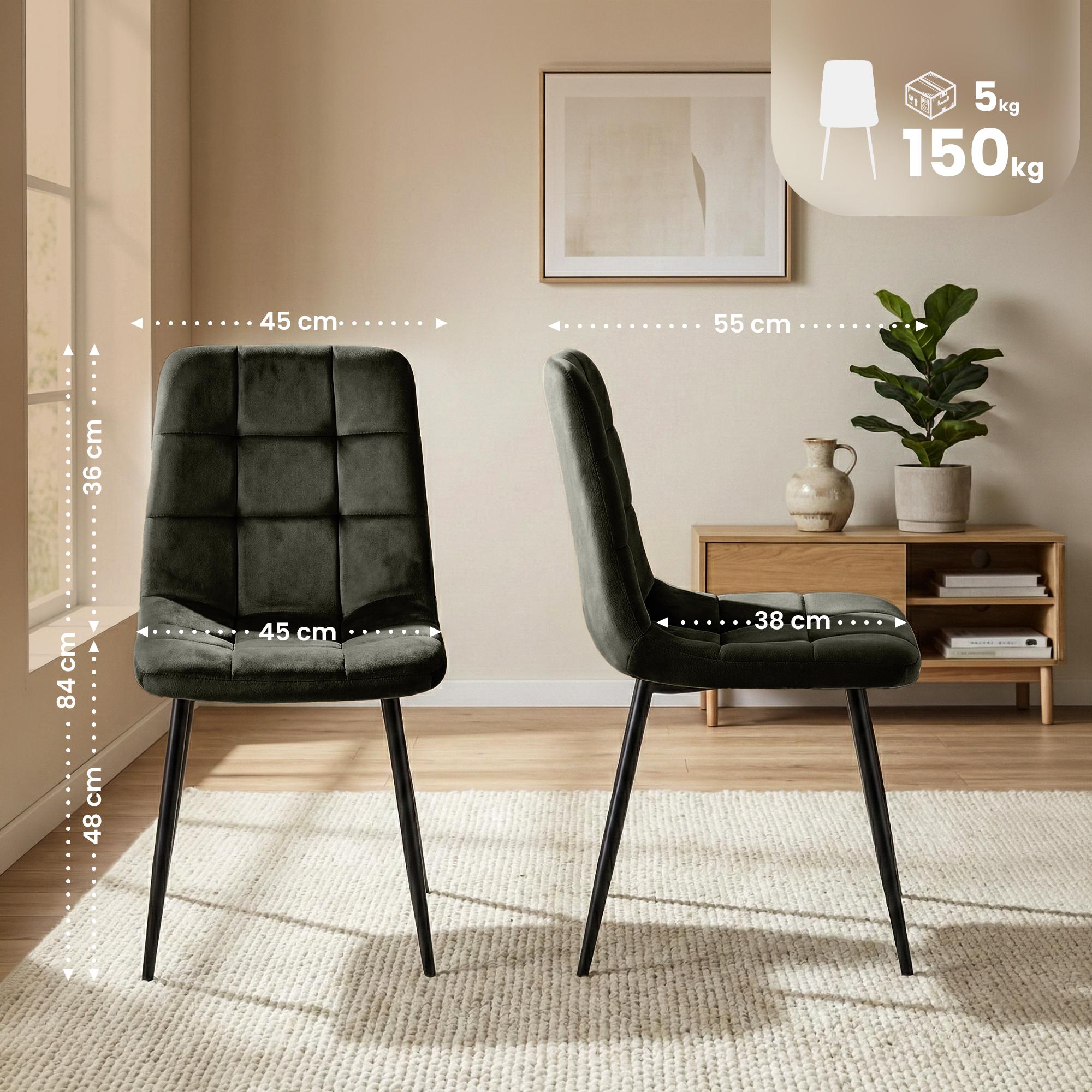 Juego de 4 sillas de comedor Antibes