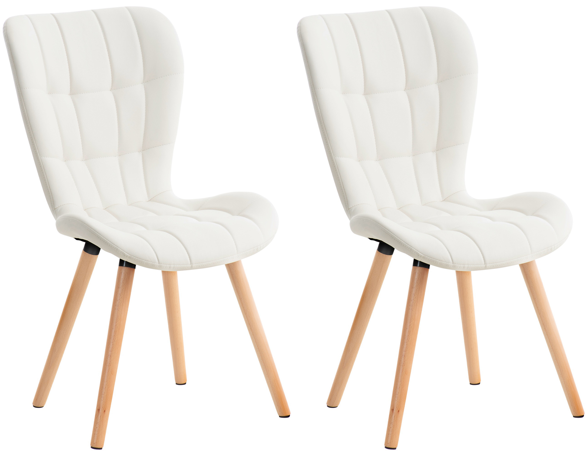 Set de 2 sillas de comedor Elda