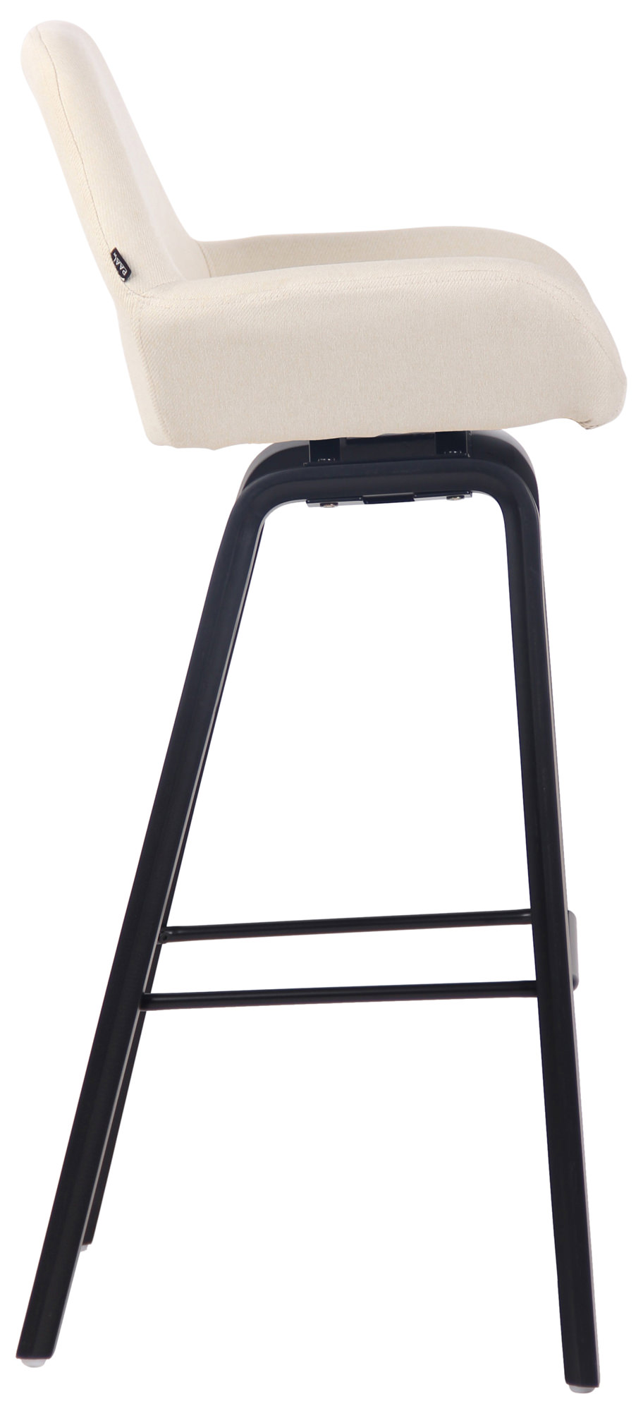 Taburete de bar Newnan de 4 patas con estructura de tela