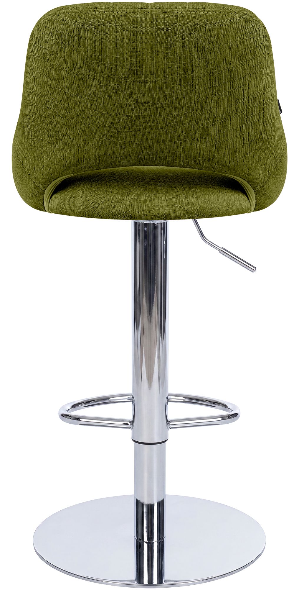 Set de 2 taburetes de bar Milet cromados con base extra pesada