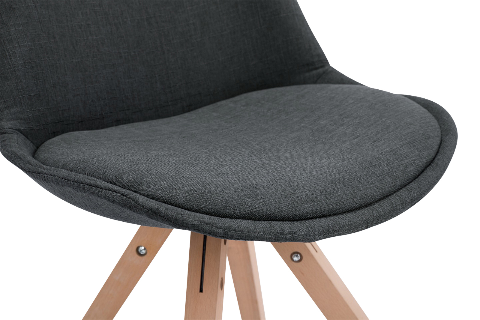 Pack de 4 sillas de comedor Toulouse Square en tela