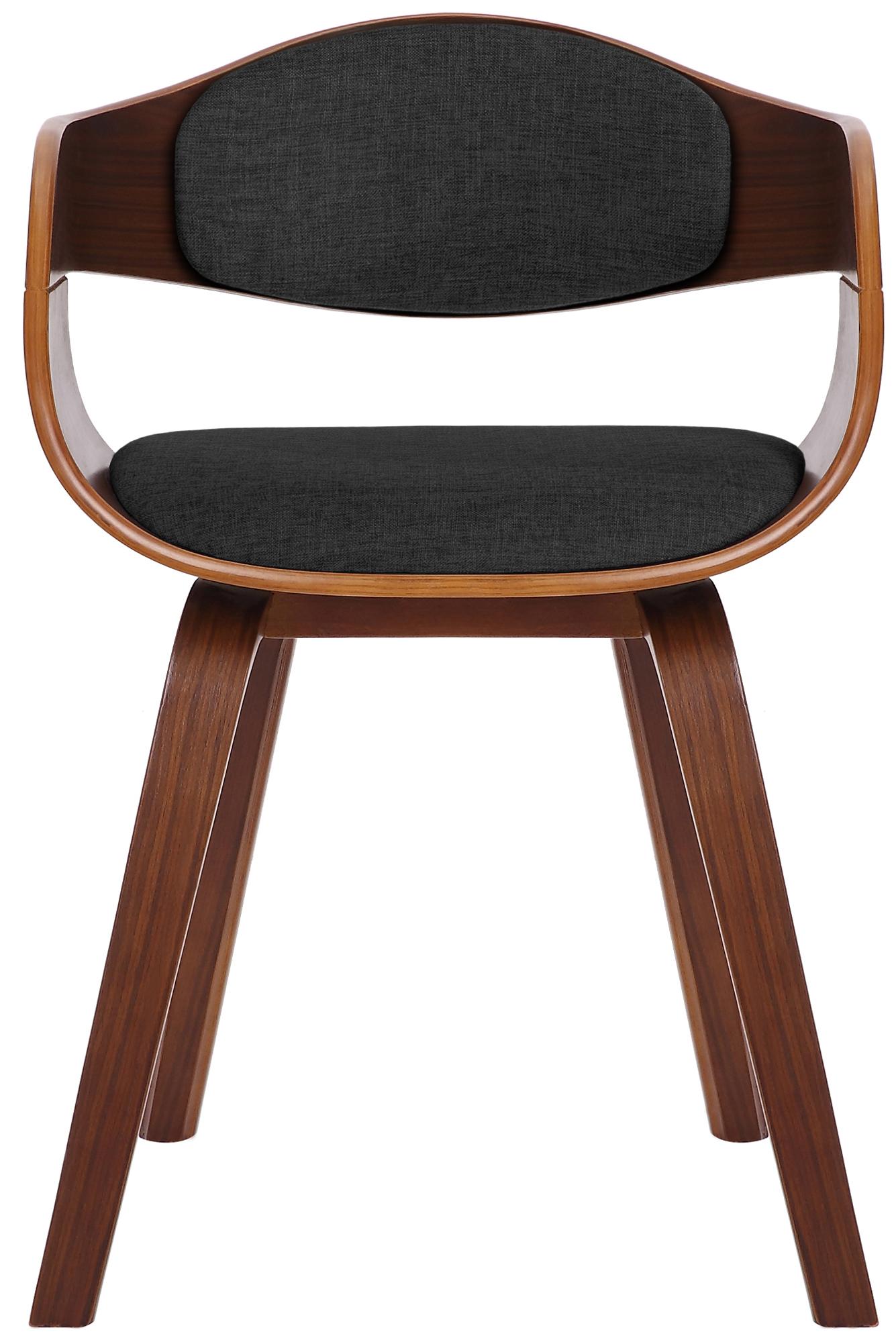 Set de 2 sillas de comedor Kingston de tela y madera