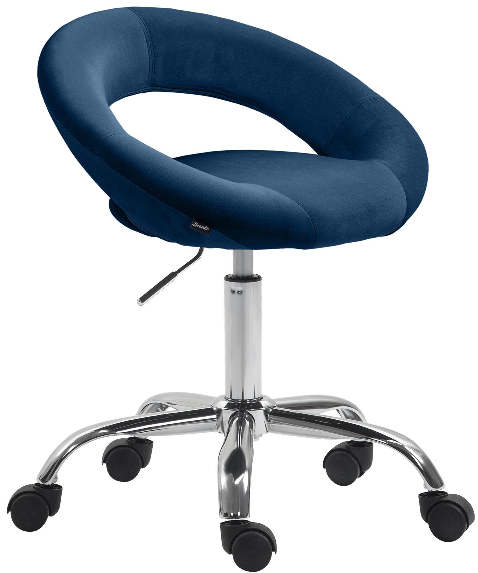 Taburete de trabajo de terciopelo Olinda