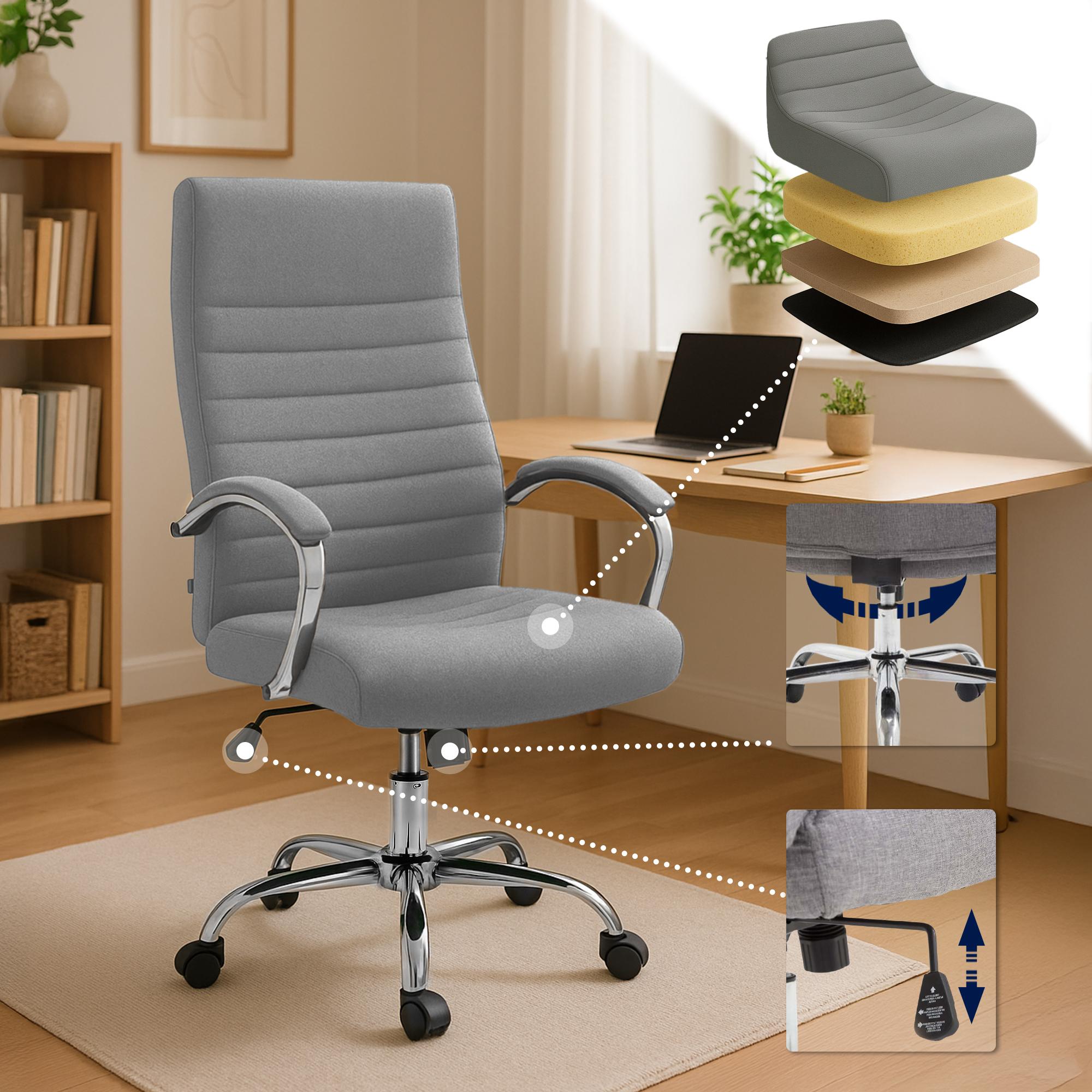 Silla de oficina Valais XL de tela