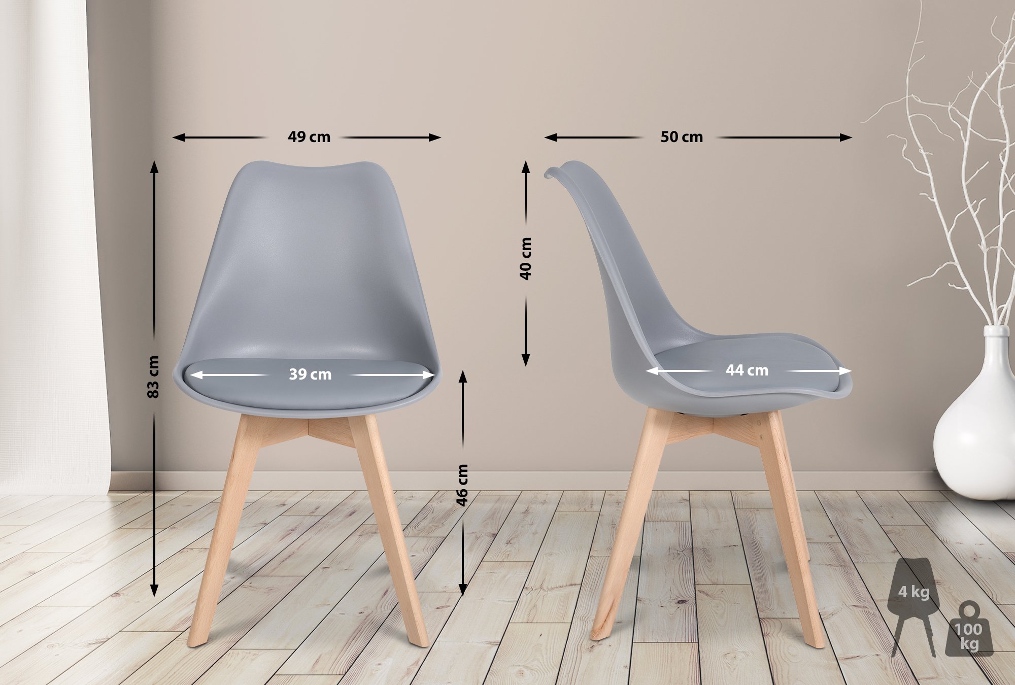 Juego de 6 sillas de comedor Ramsey