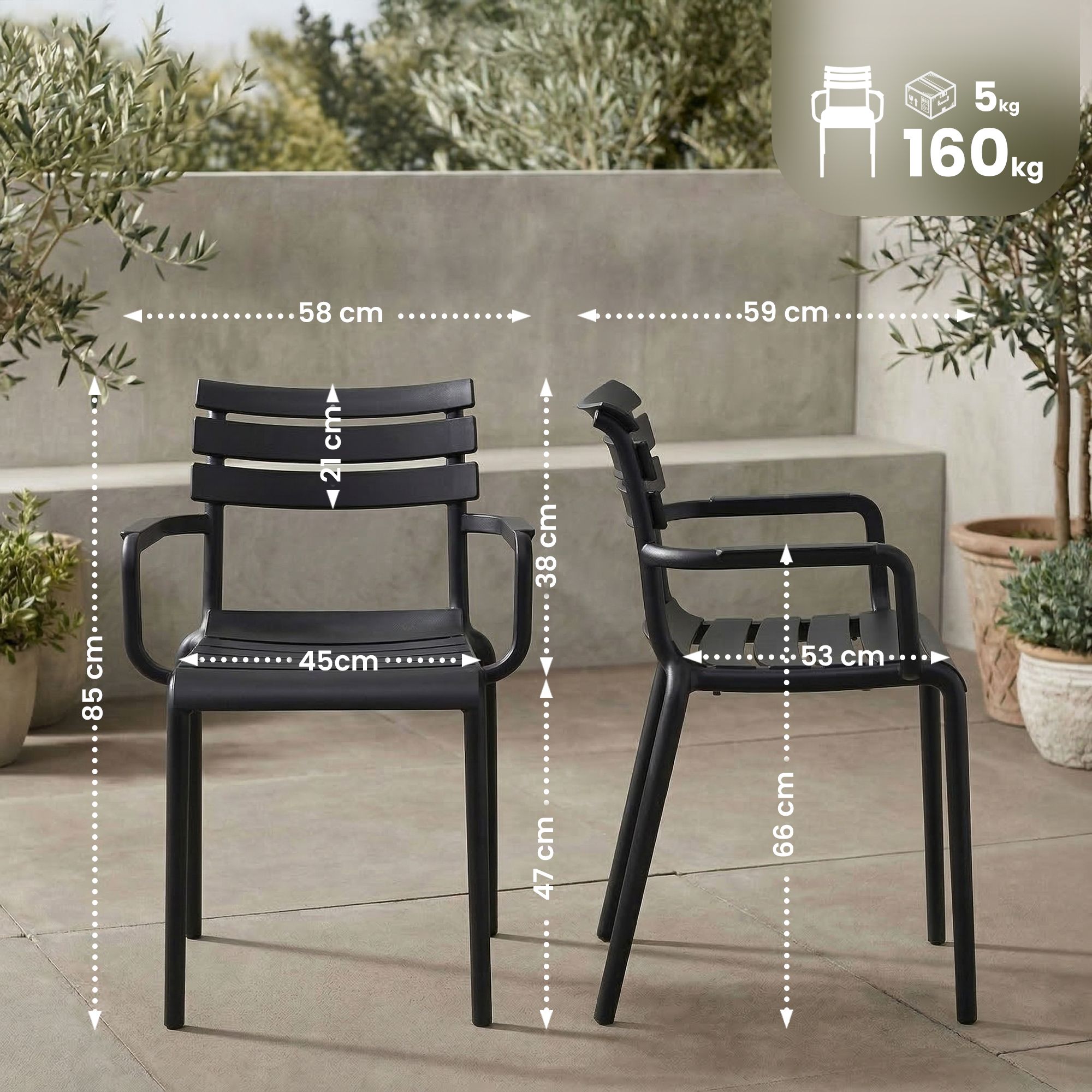 Silla de jardin Paris