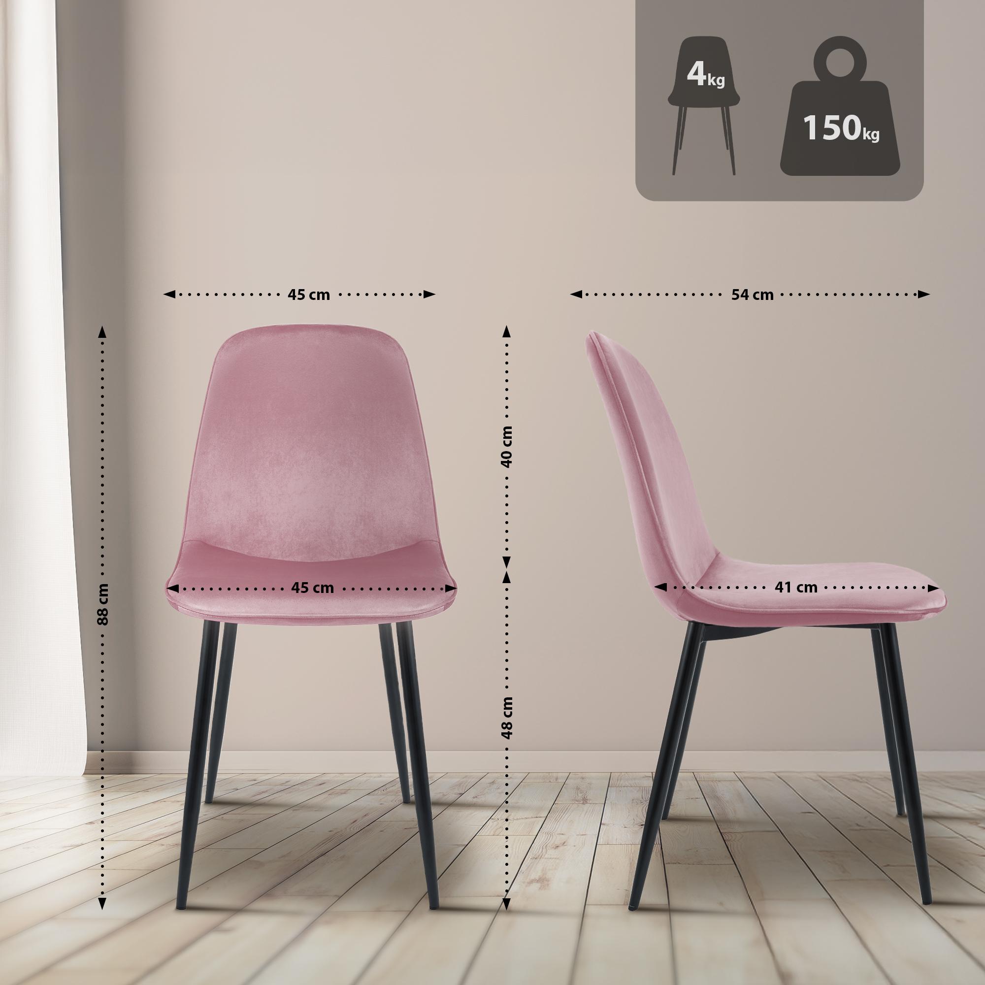 Set de 4 sillas de comedor Maryam