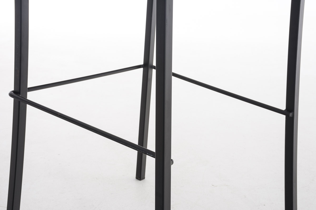 Taburete Avola con Base de Metal Negro