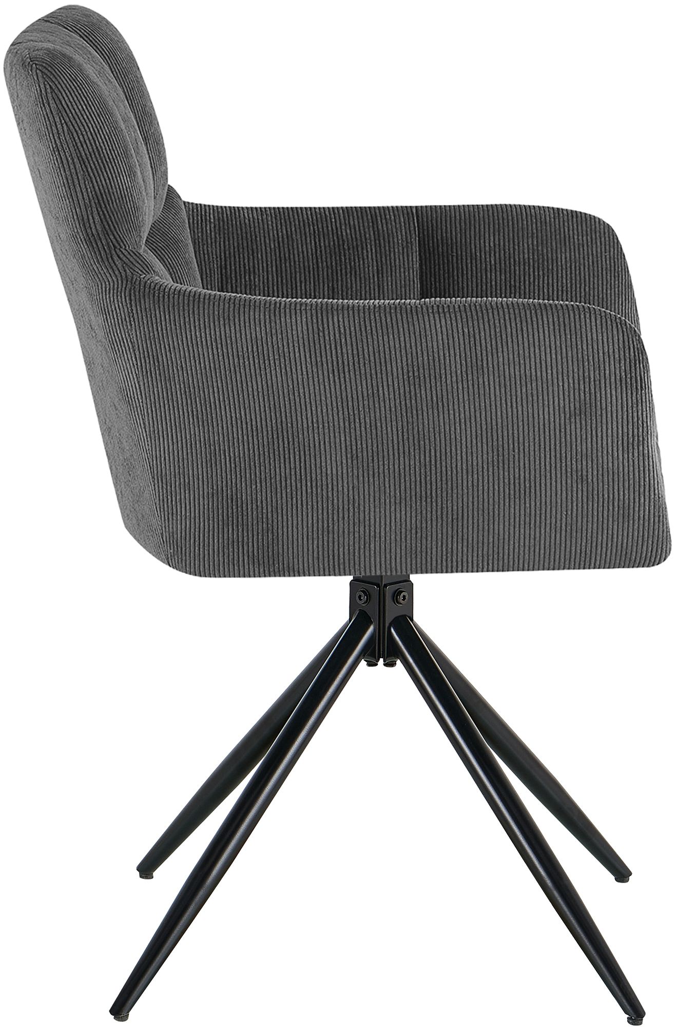 Silla de comedor Jonah de pana