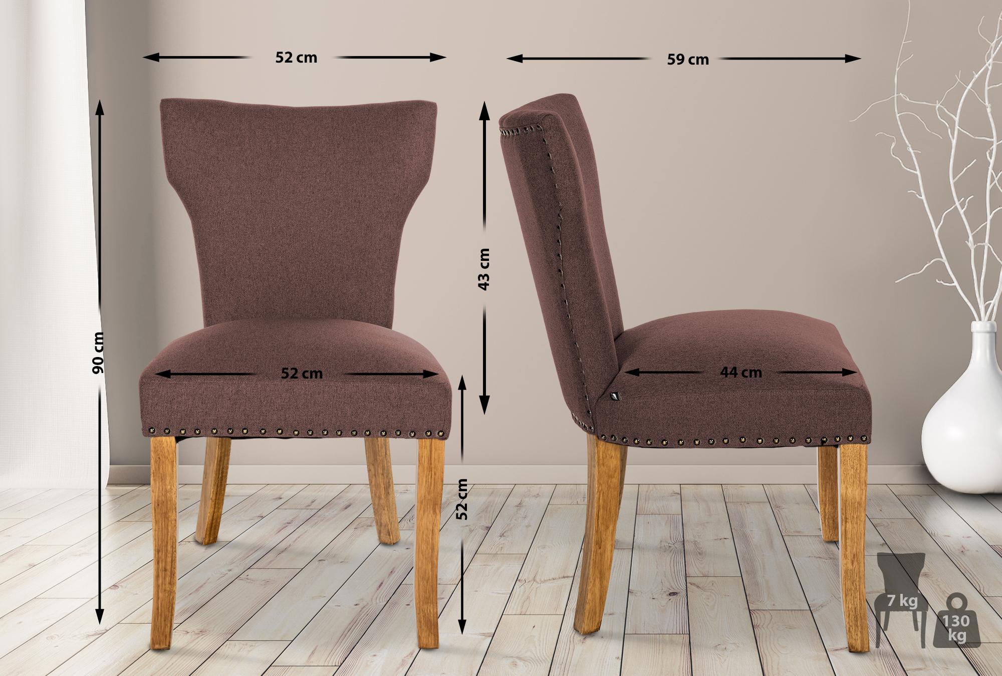 Silla de comedor Zadar en tela