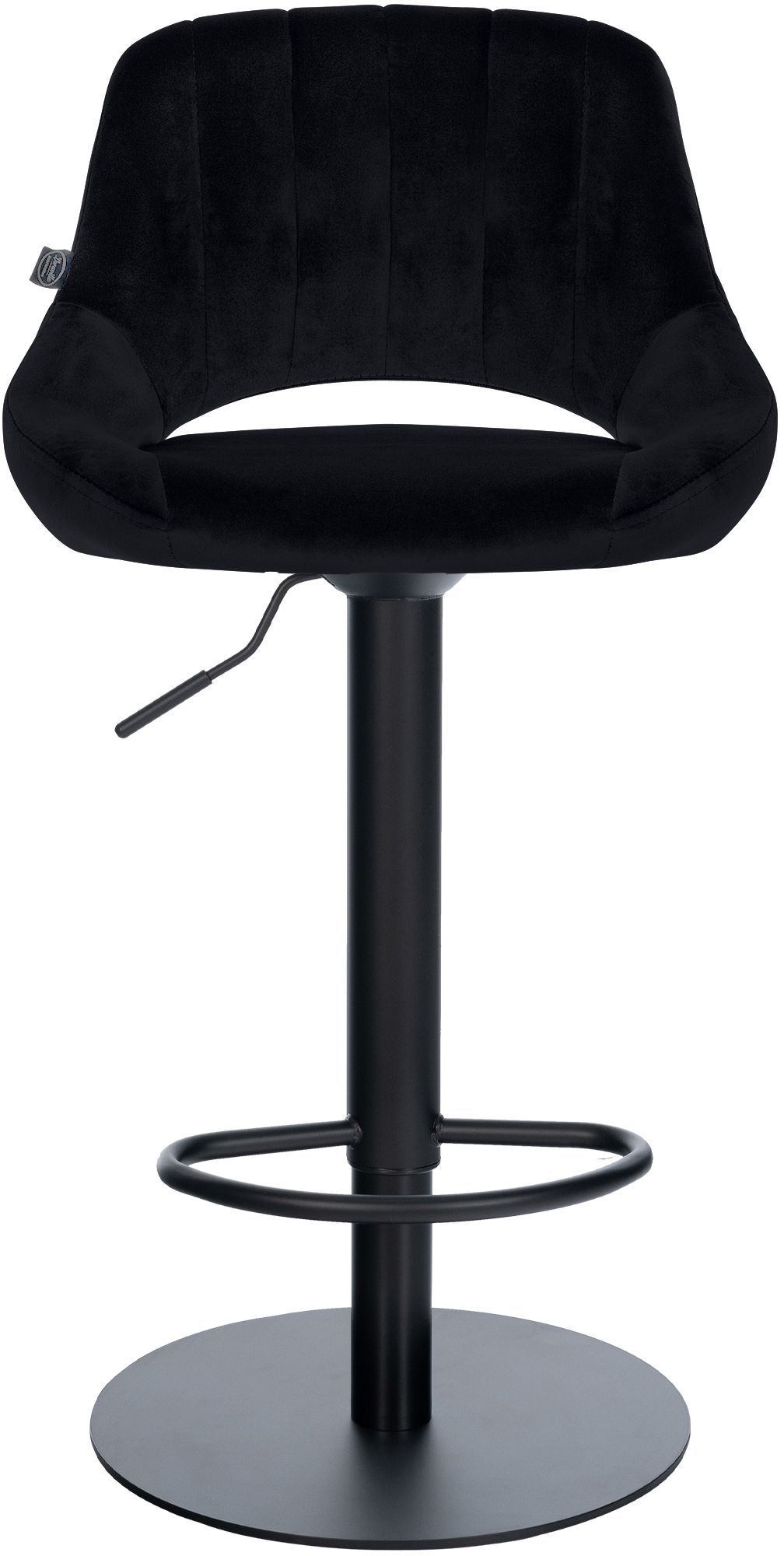 Taburete de bar Milet negro con base extra pesada