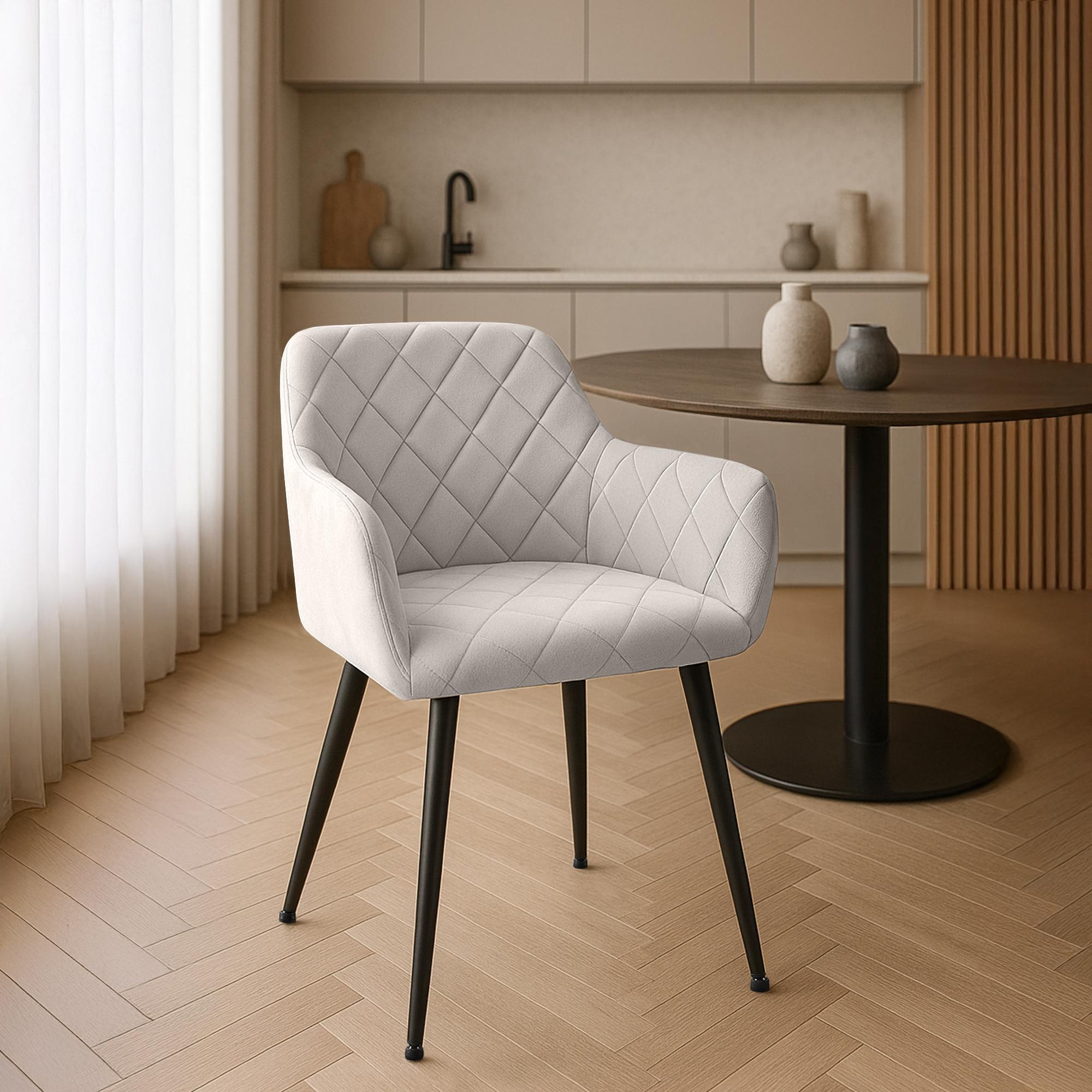 Silla de comedor Monett terciopelo