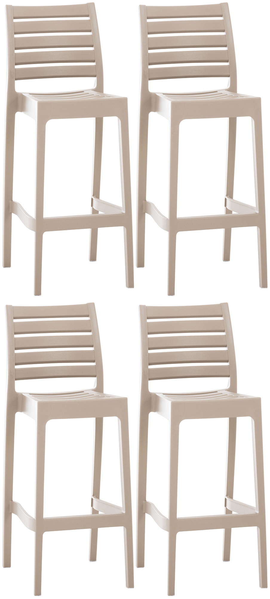 Set de 4 taburetes de bar Ares