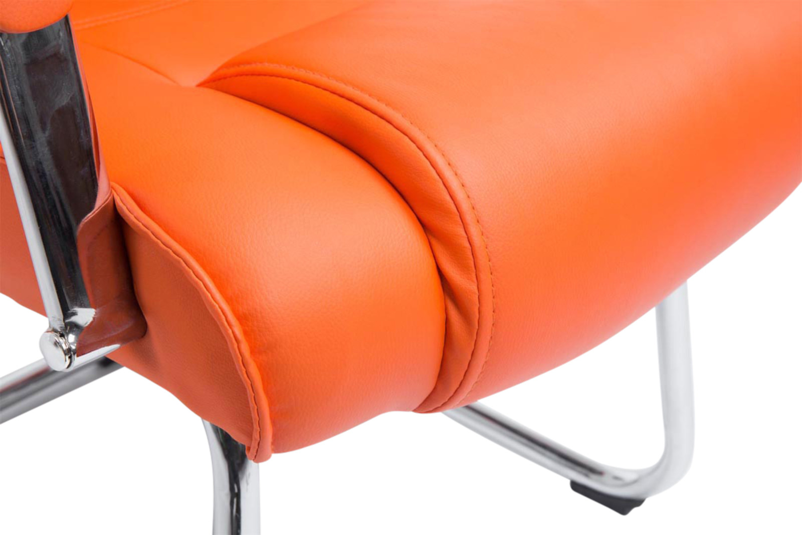 Set de 2 sillas cantilever XXL Attila en polipiel