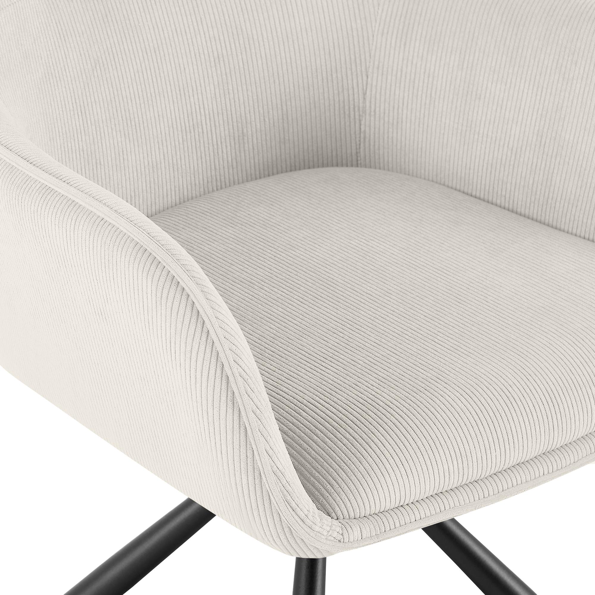 Silla de comedor Tipton de pana