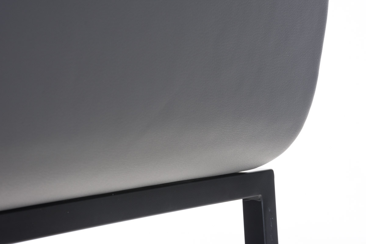 Taburete Avola con Base de Metal Negro