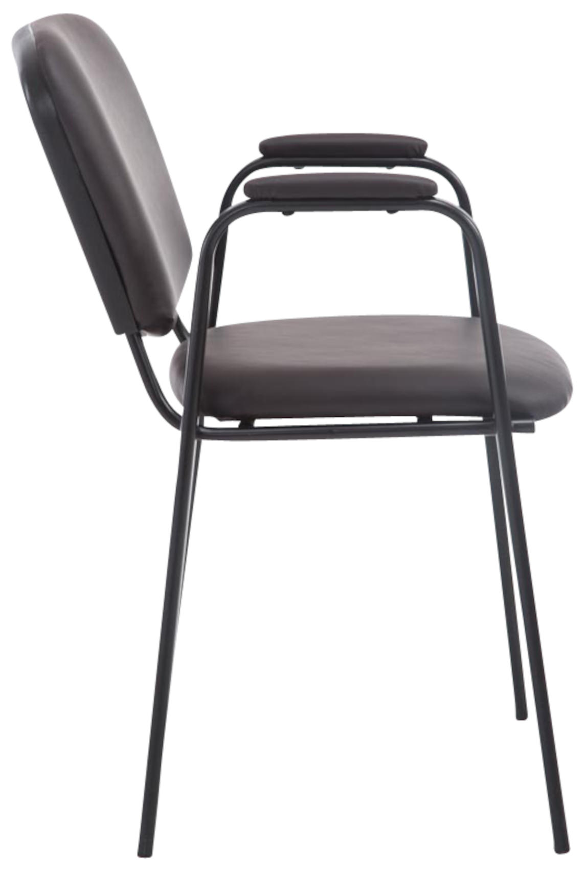 Set de 4 sillas apilables Ken Pro de piel sintética