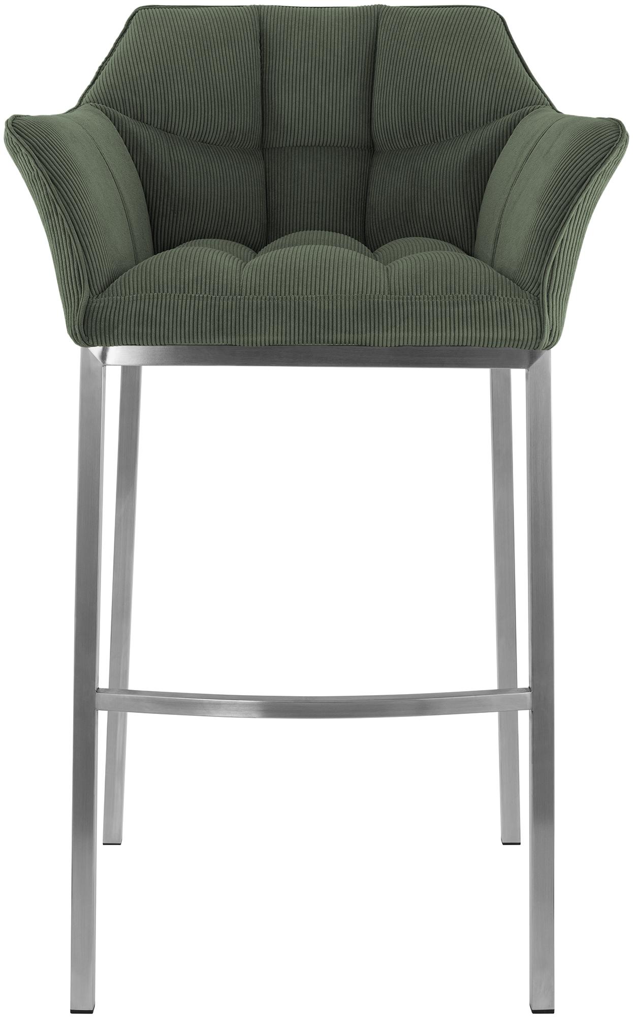 Taburete de bar Damaso Cord con base de cuatro patas