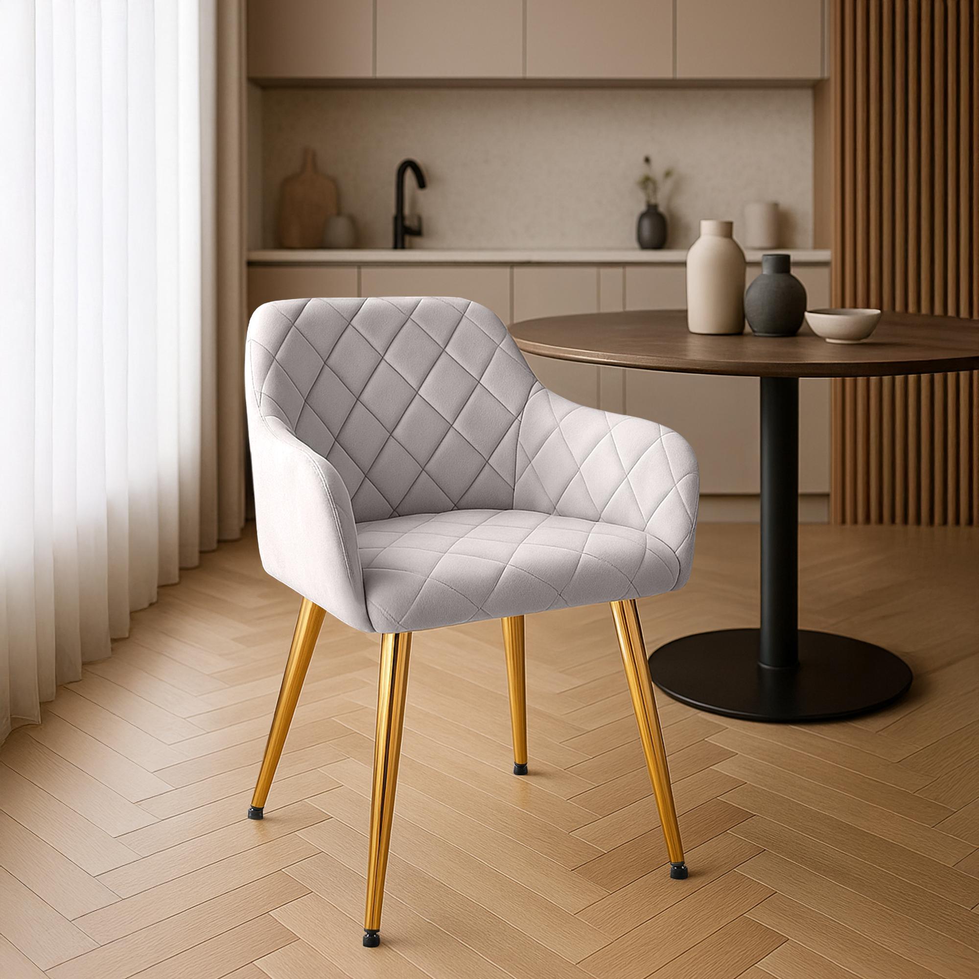 Silla de comedor Monett terciopelo