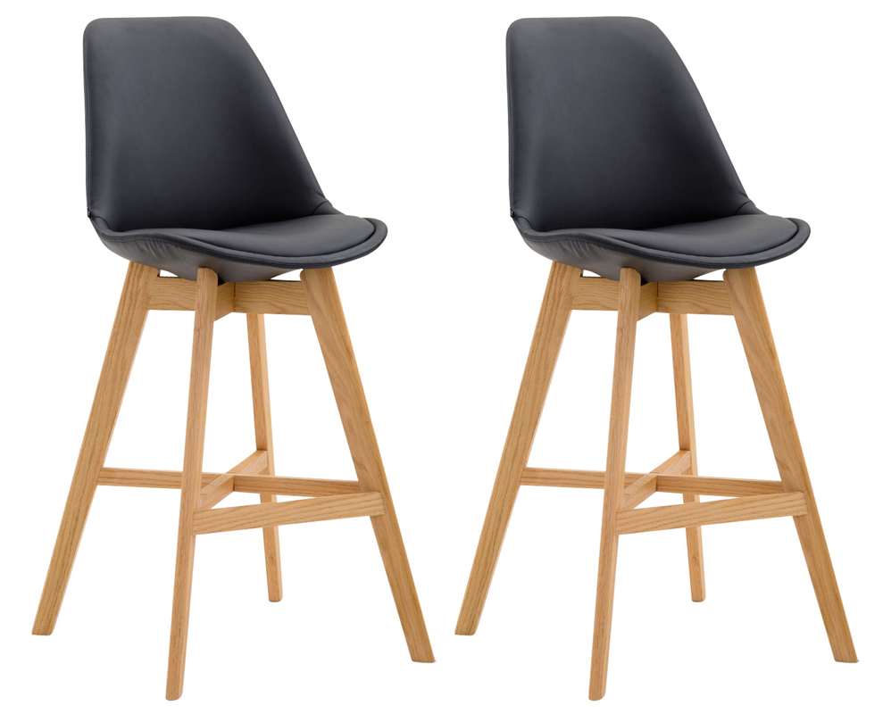 Set De 2 Taburetes Cannes En Simil Cuero