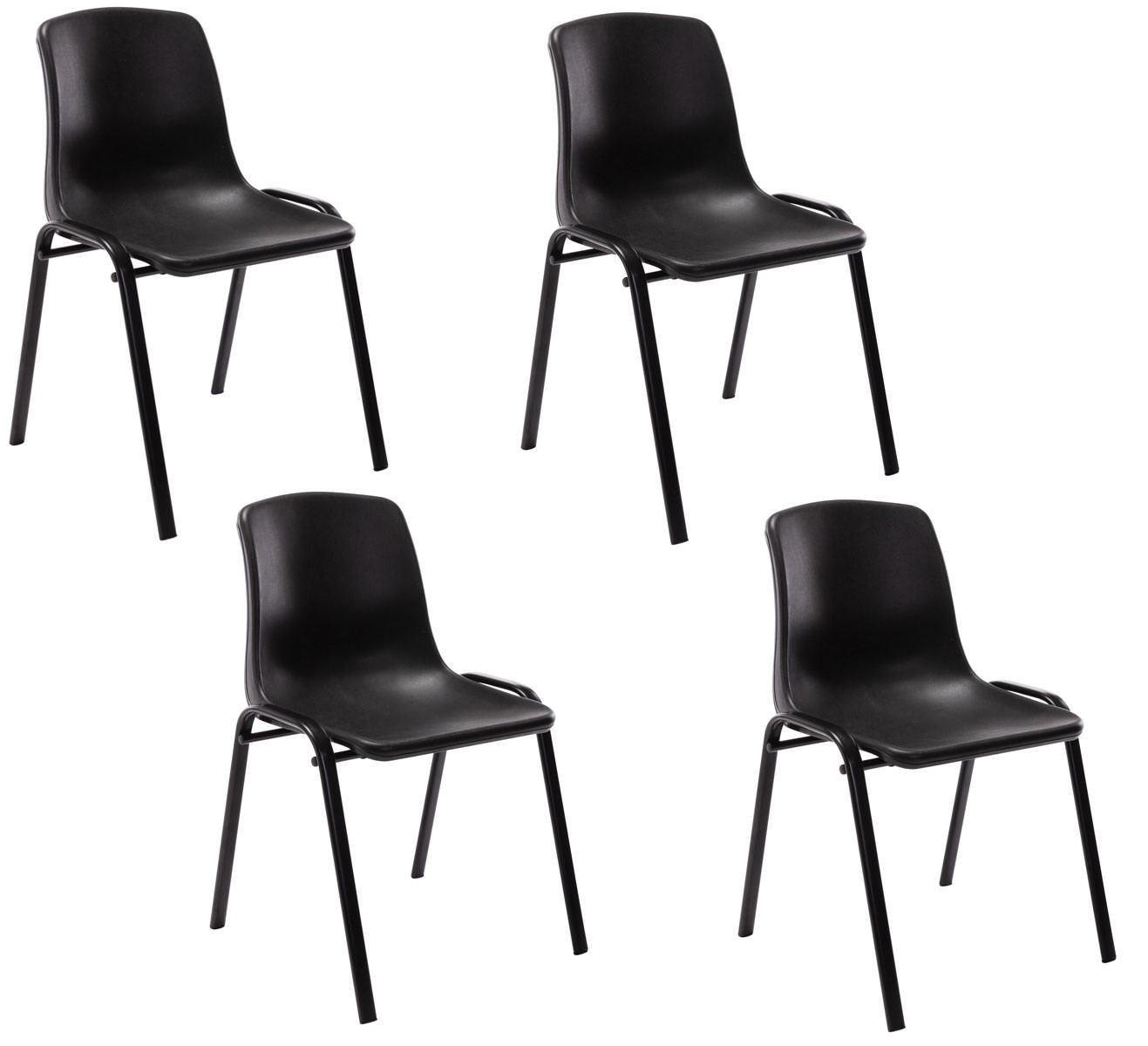 Set De 4 Sillas Apilables Nowra