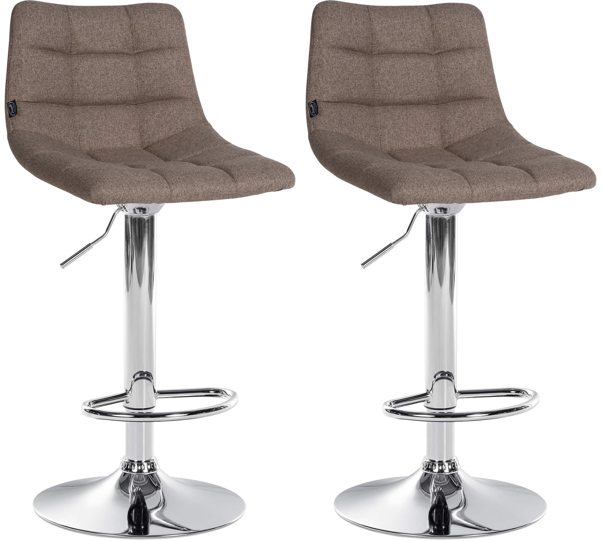 Set de 2 Taburetes de bar Jerry en tela