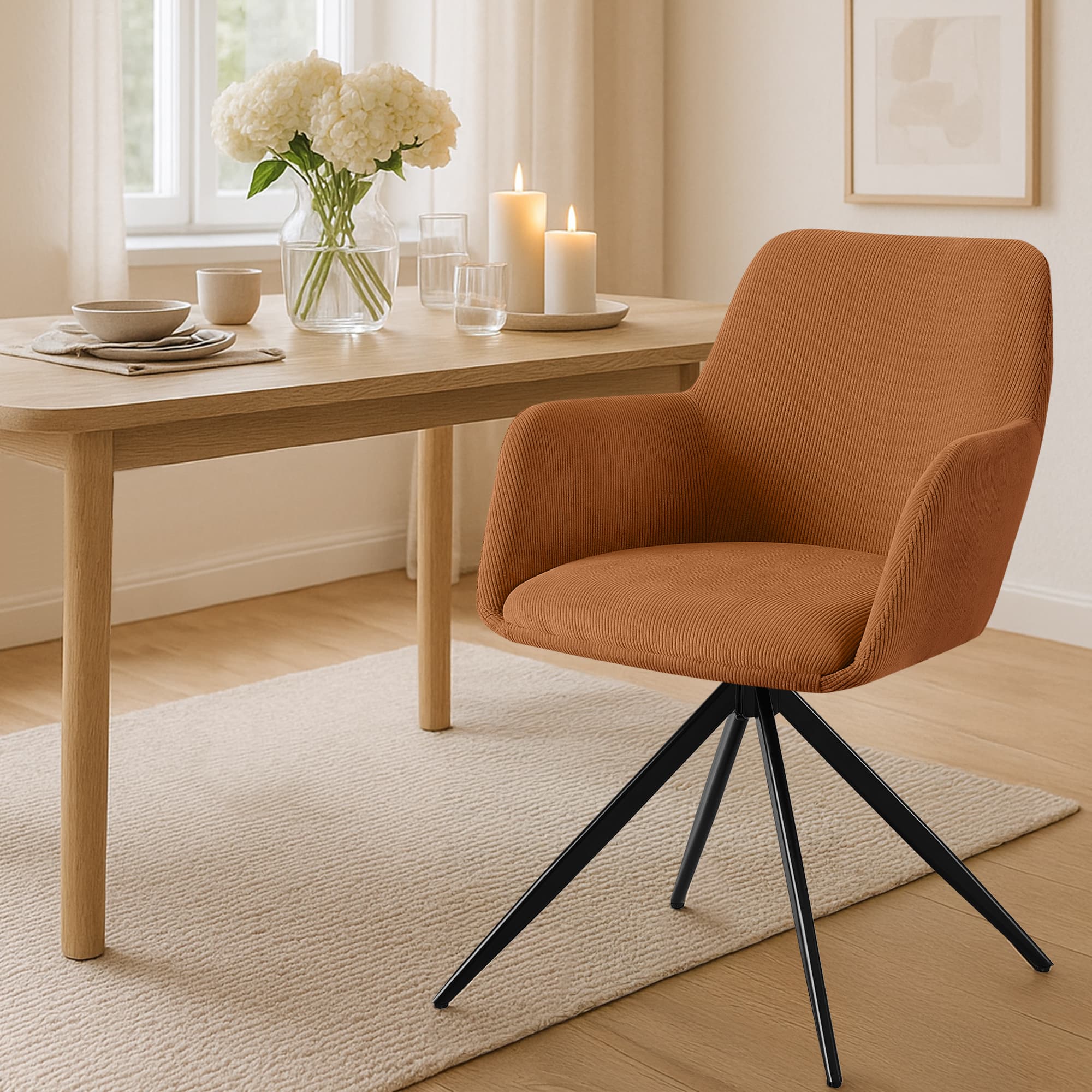 Silla de comedor Olema Cord