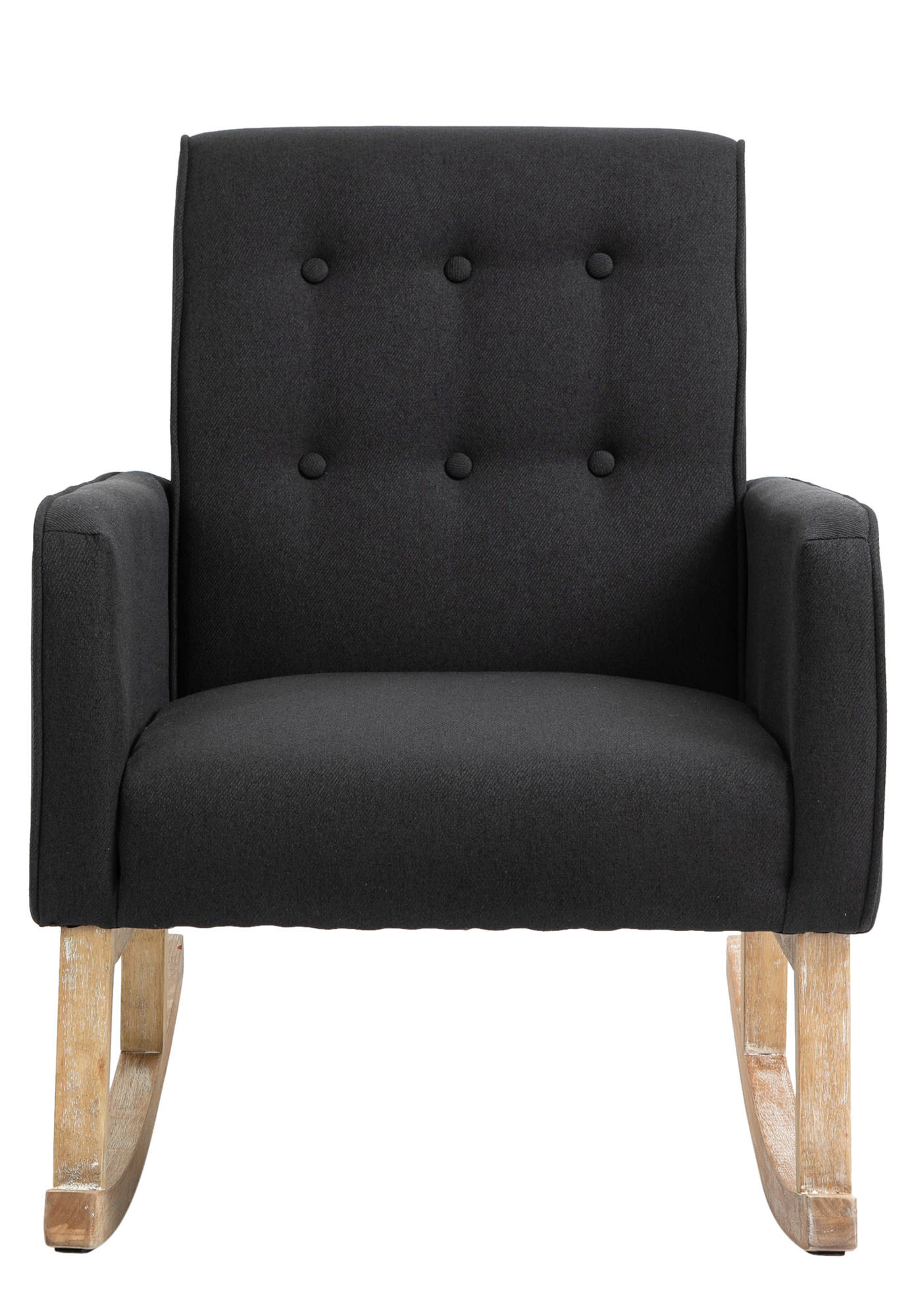 Silla mecedora Dream tapizada en tela