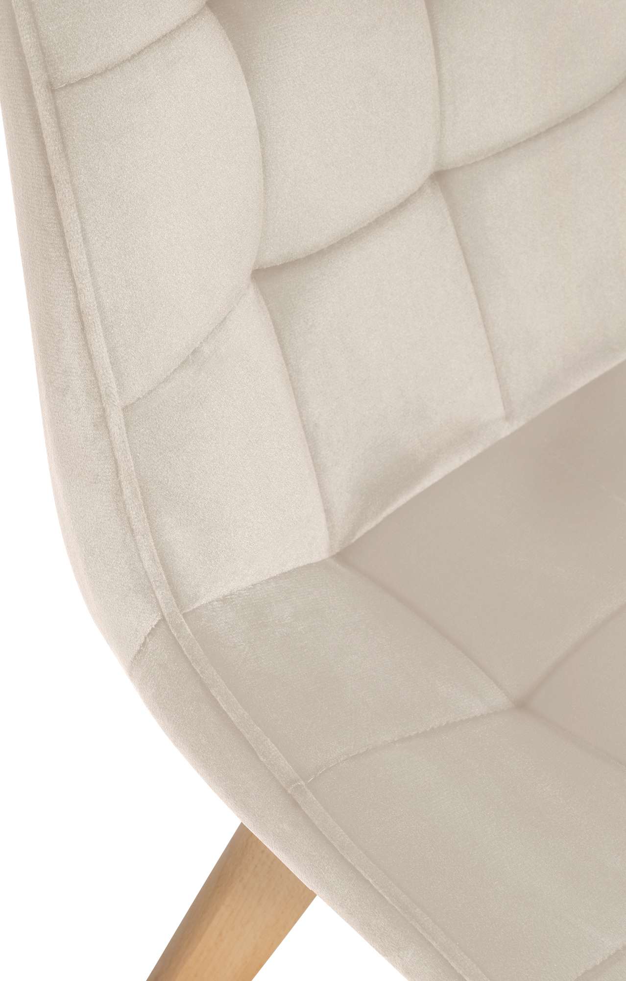 Silla de comedor Brook en terciopelo