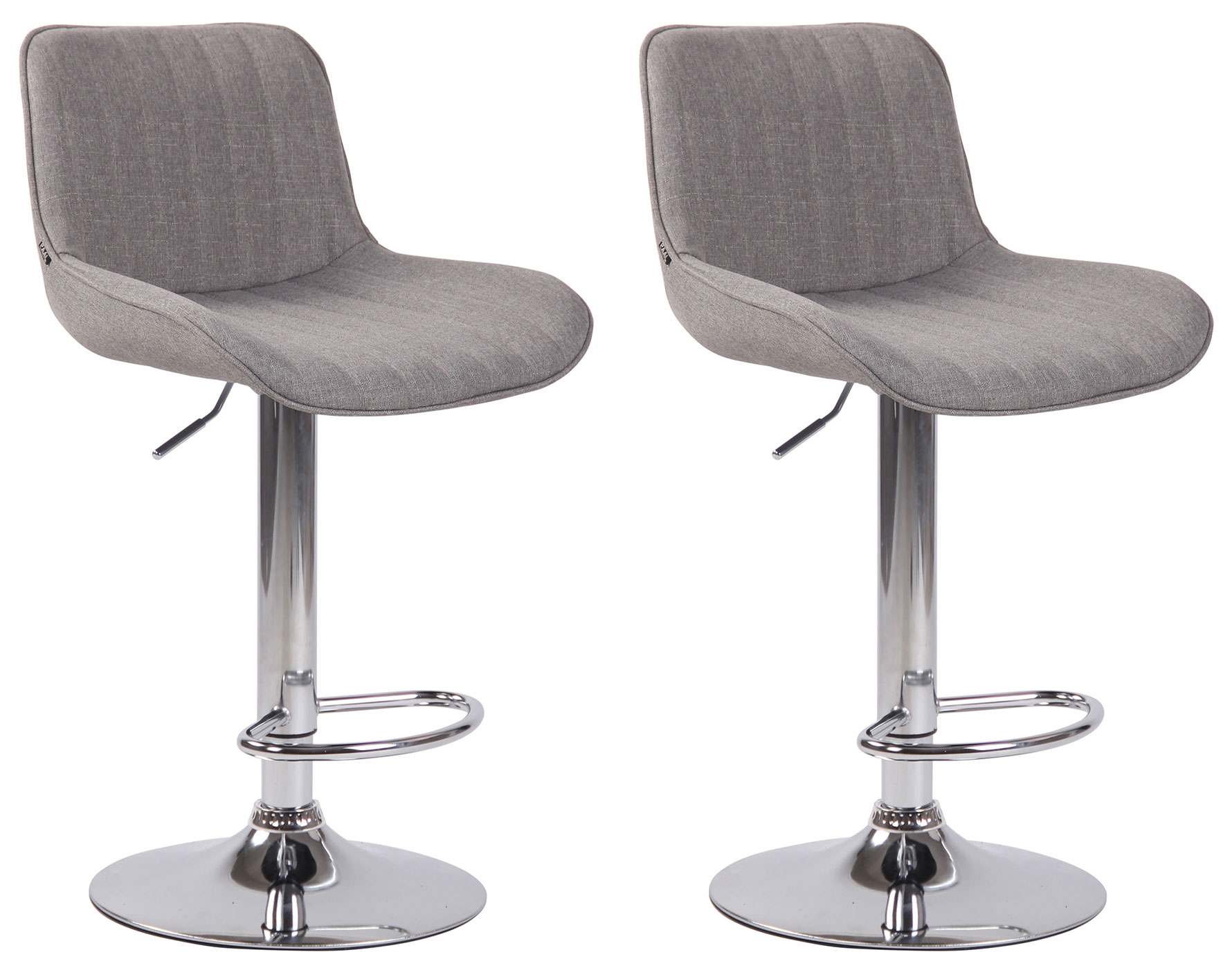 Set de 2 Taburetes de bar lentini en tela